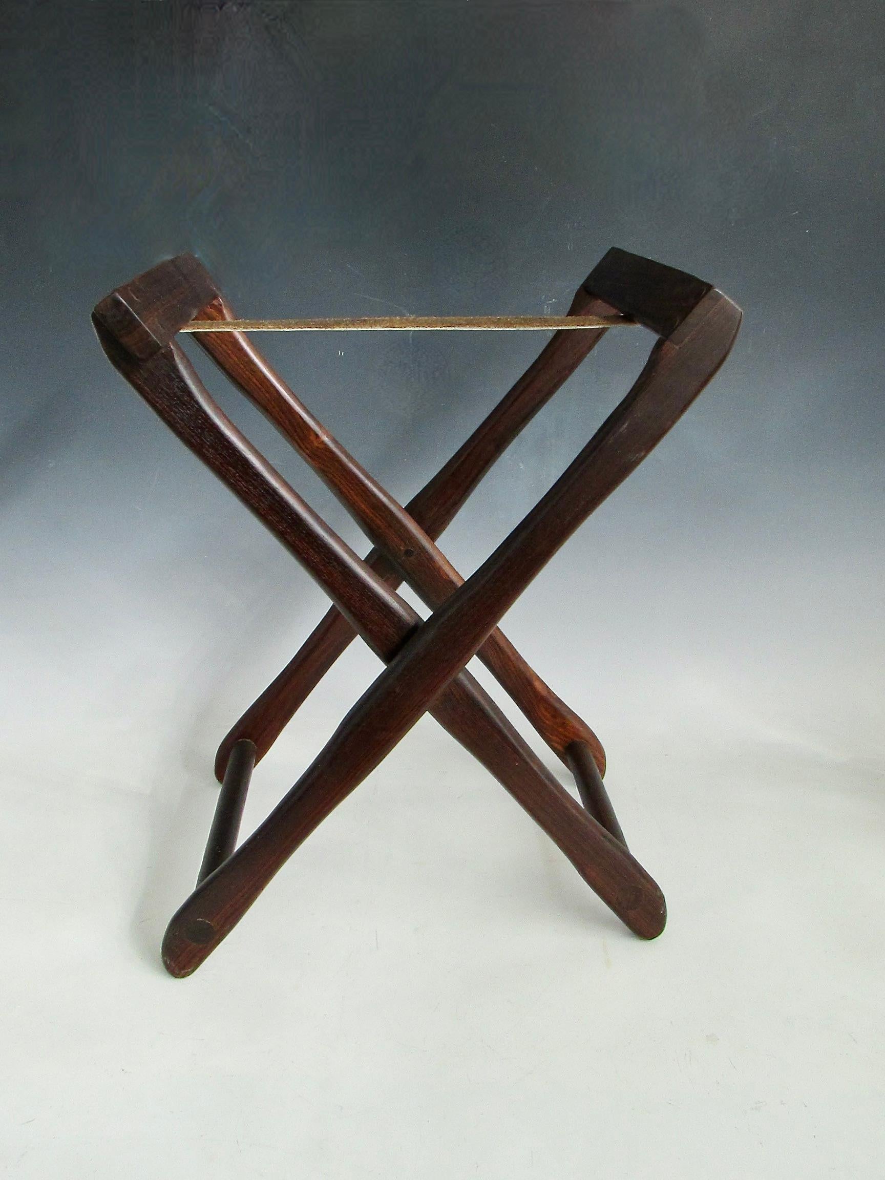 Portaequipajes de palisandro atribuido a Don Shoemaker Hecho a mano en venta