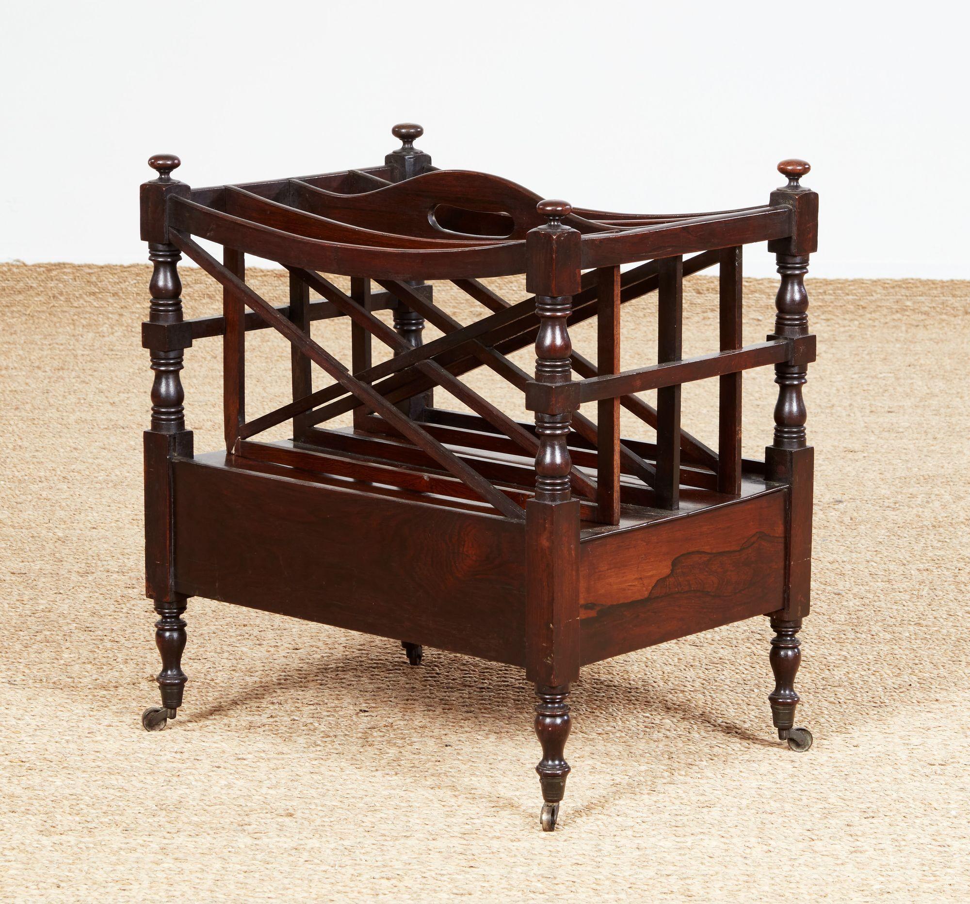 Rosewood Magazine Rack For Sale 5