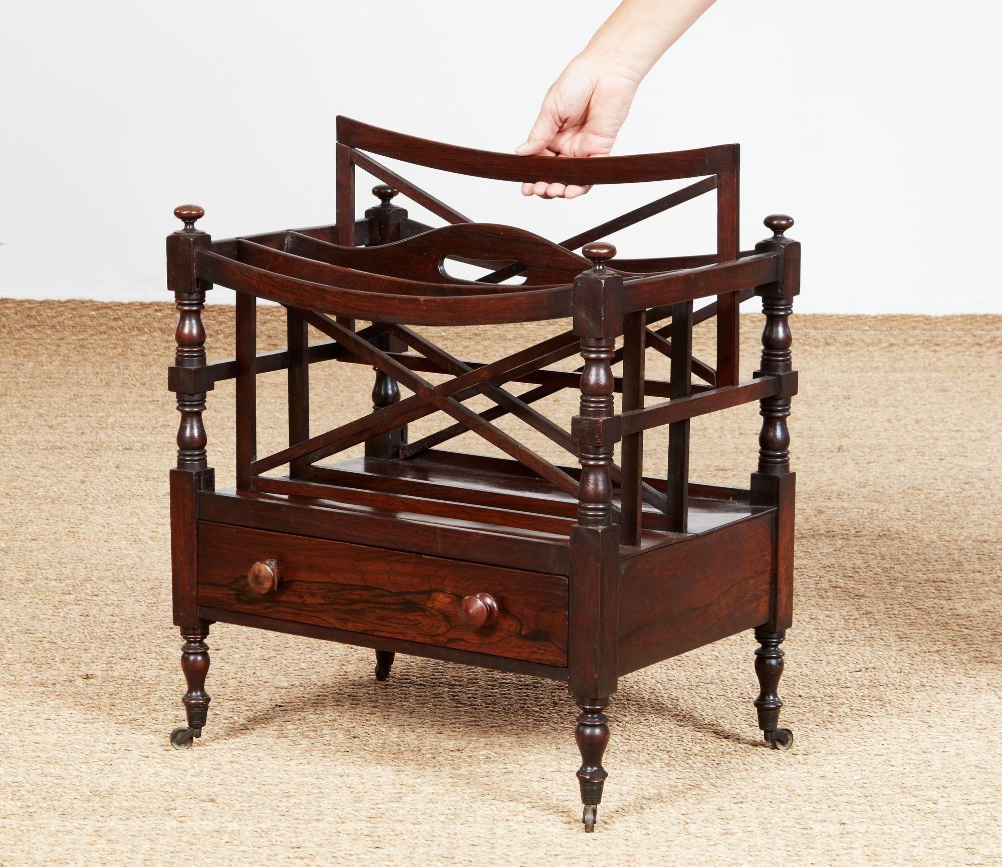 Rosewood Magazine Rack For Sale 2