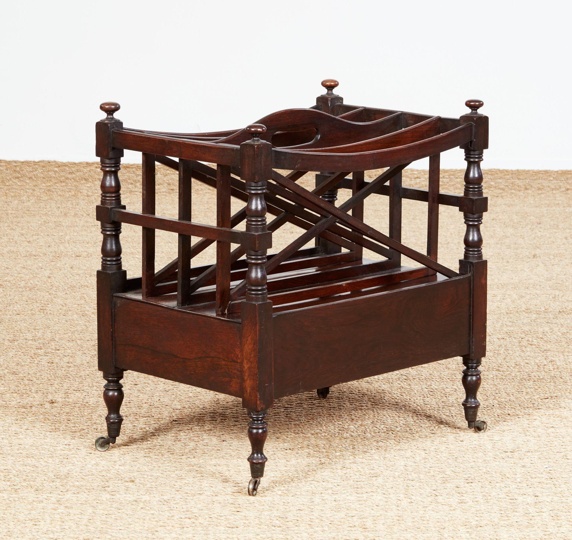Rosewood Magazine Rack For Sale 4