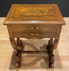 Rosewood Marquetry Work Table