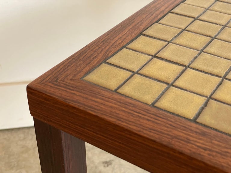 Rosewood Martz Tile Top End Table For Sale at 1stDibs
