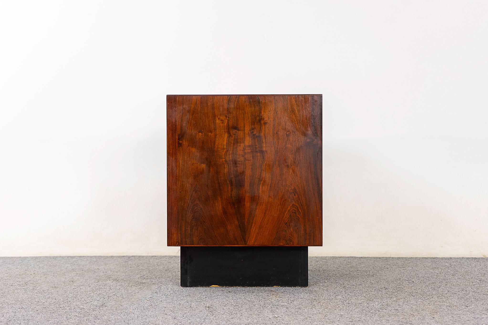 Rosewood Mid-Century Bedside Table by Drylund For Sale 2