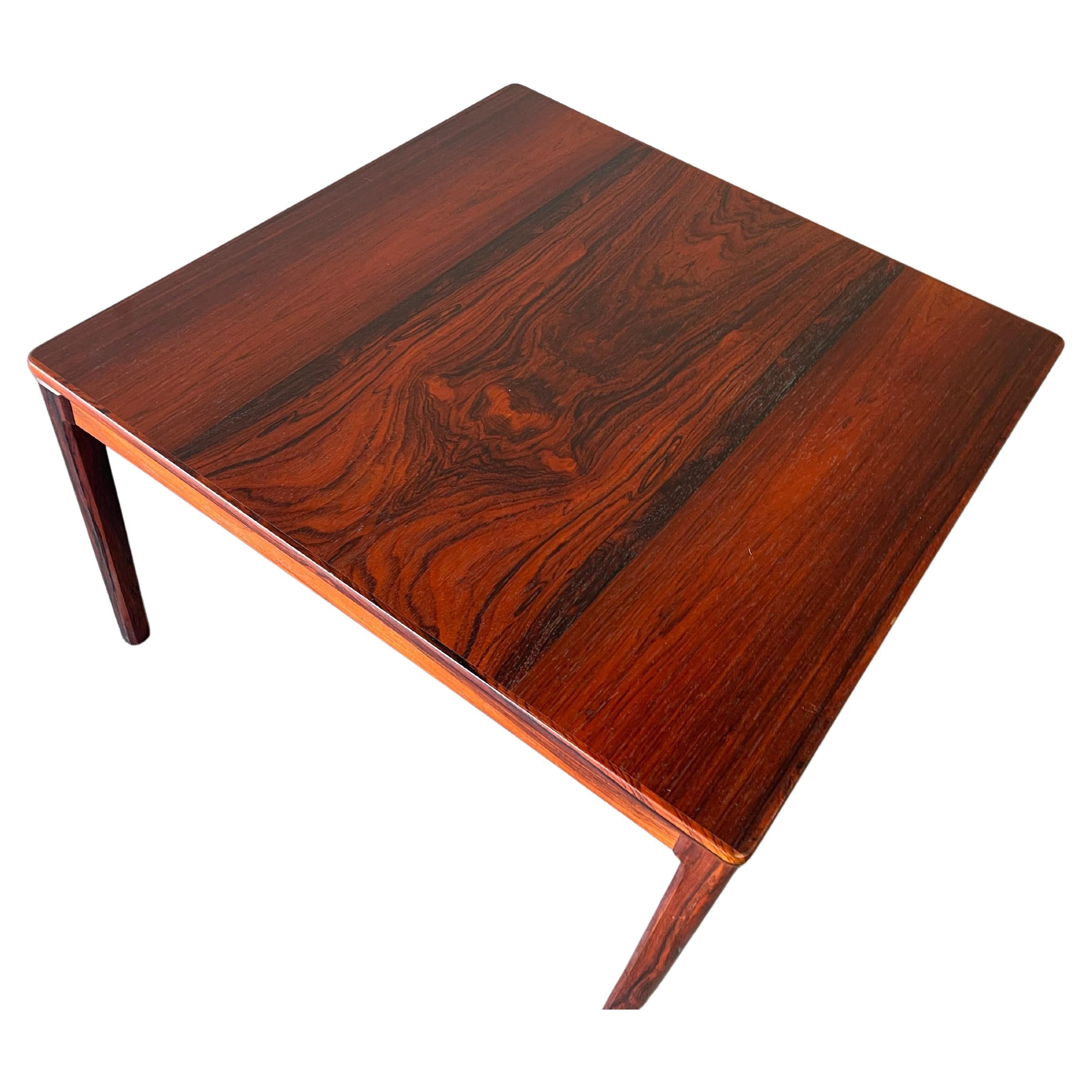 Danish Modern rosewood coffee table by Alberts Tribro, 1960s.

Beautiful Danish Modern Rich grain Rosewood Rosewood coffee table from the 1960s. Signed underneath Alberts made in Sweden

Measures: 29.5” wide by 29.5” 18” high.

Wonderful