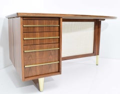 Rosewood Midcentury Desk by Miller Desk & Safe Company, 1930s