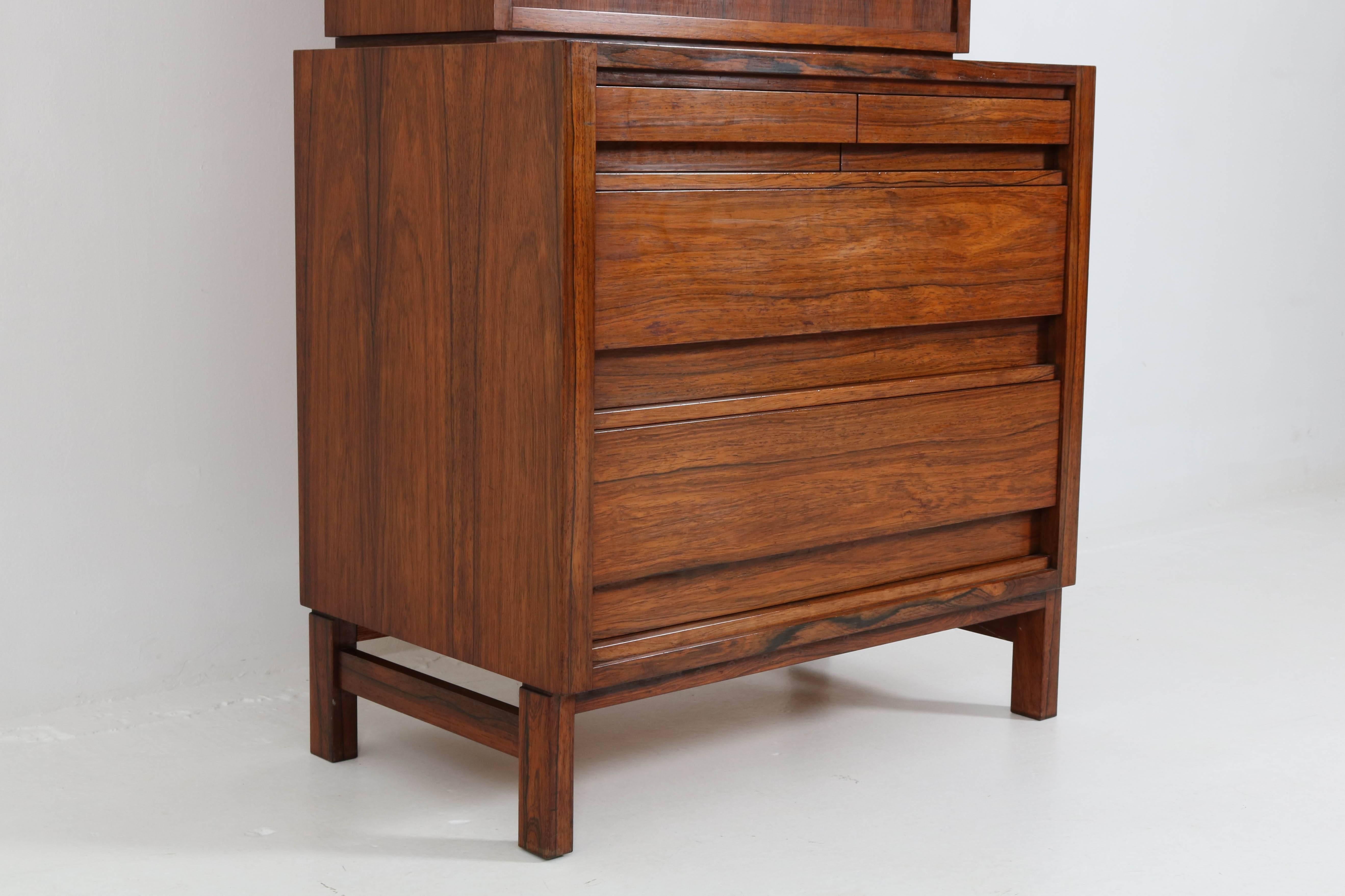 Rosewood Mid-Century Modern Bar Cabinet, 1960s 1