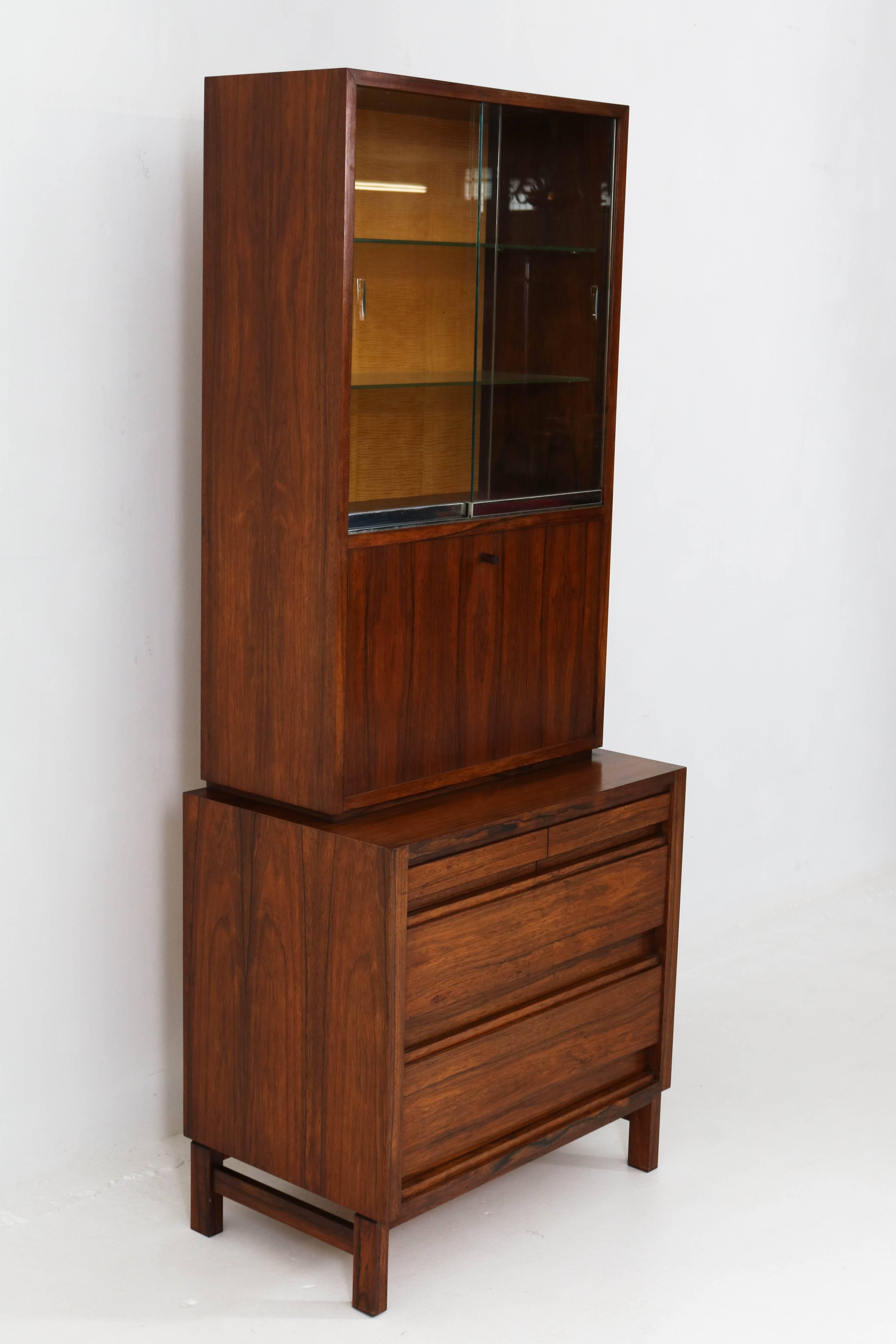 Rosewood Mid-Century Modern Bar Cabinet, 1960s 2