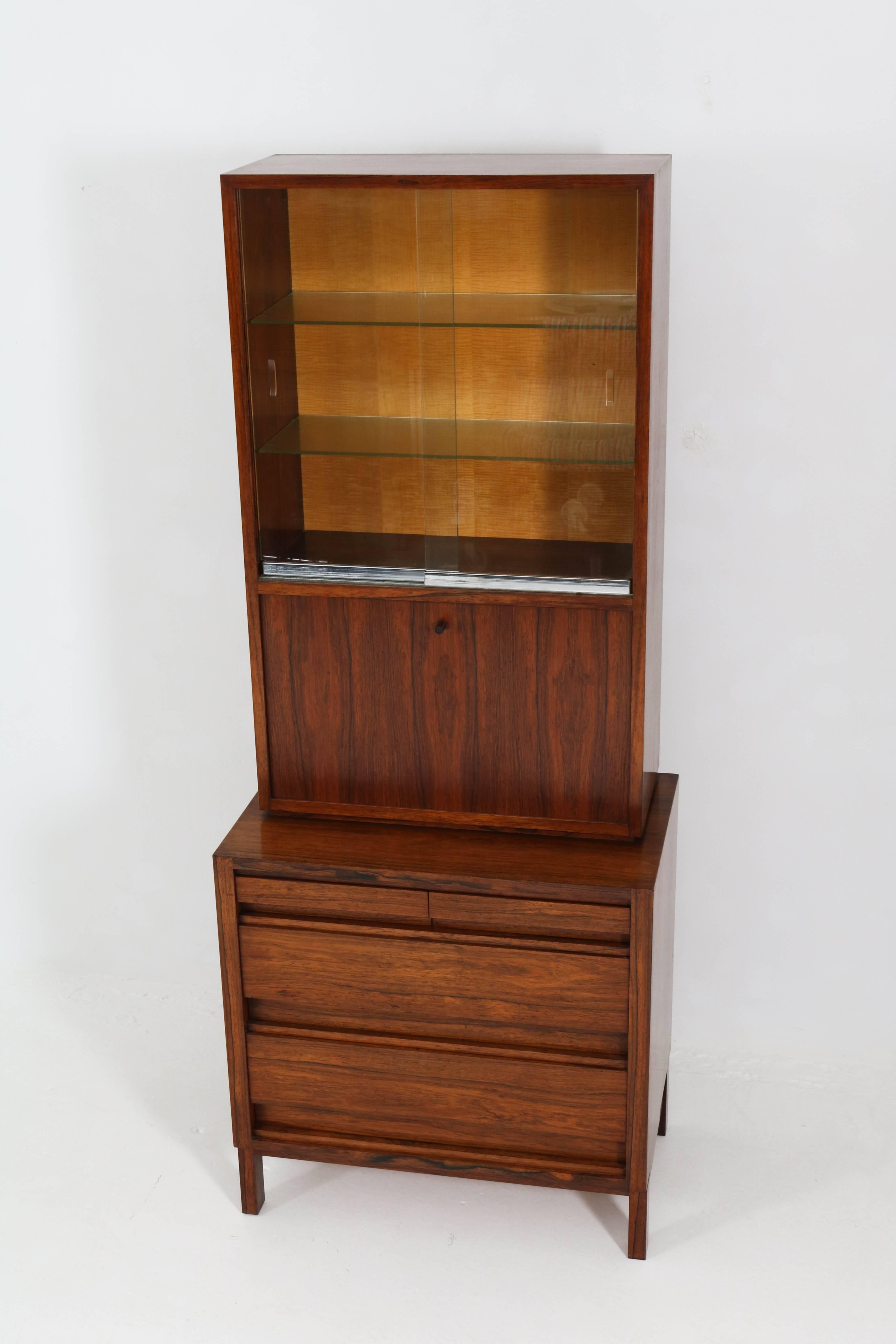 Rosewood Mid-Century Modern Bar Cabinet, 1960s 4