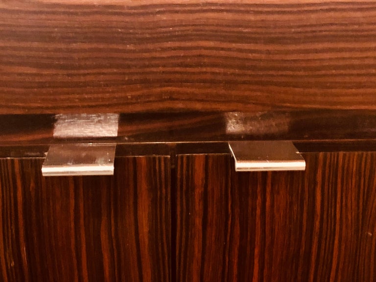 Rosewood MidCentury Modern Floating Office Sideboard with Filing