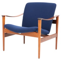 Rosewood Mid-Century Modern Model 711 Lounge Chair by Fredrik A. Kayser, 1960s