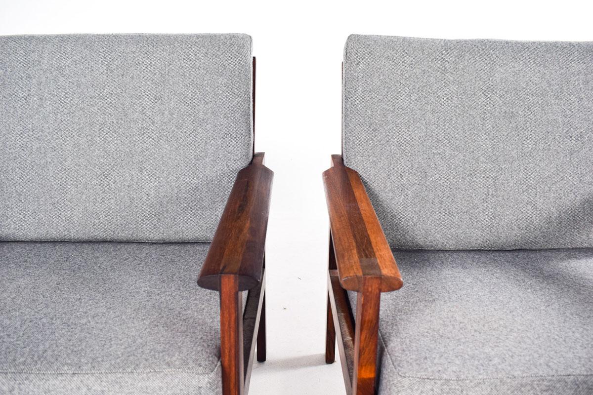 Rosewood Midcentury Armchairs, Model Capella, Designed by Illum Wikkelso In Good Condition In Lisboa, Lisboa