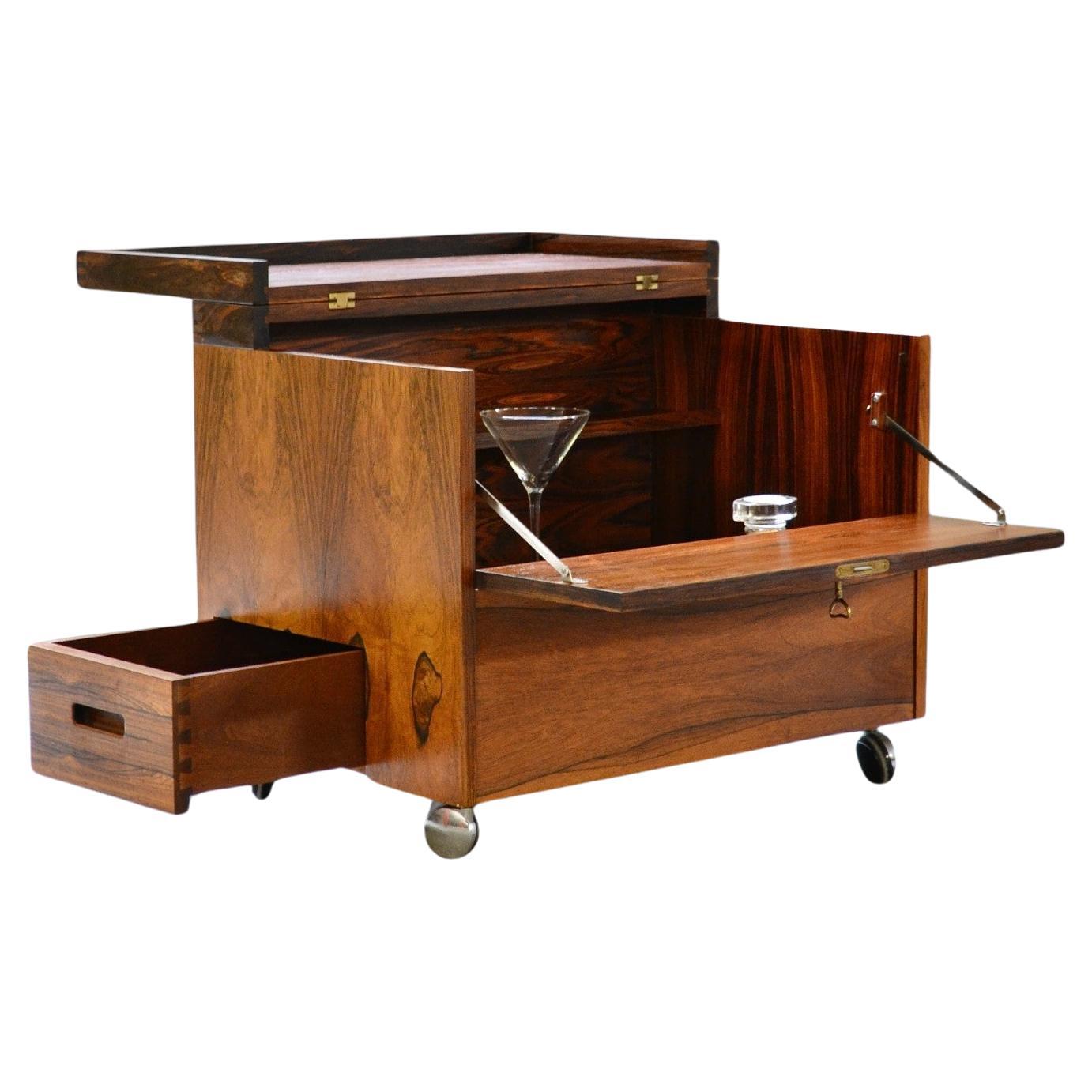 Rosewood Mini-Bar, Torbjørn Afdal, Bruksbo Tegnekontor, Norway, 1970's For Sale