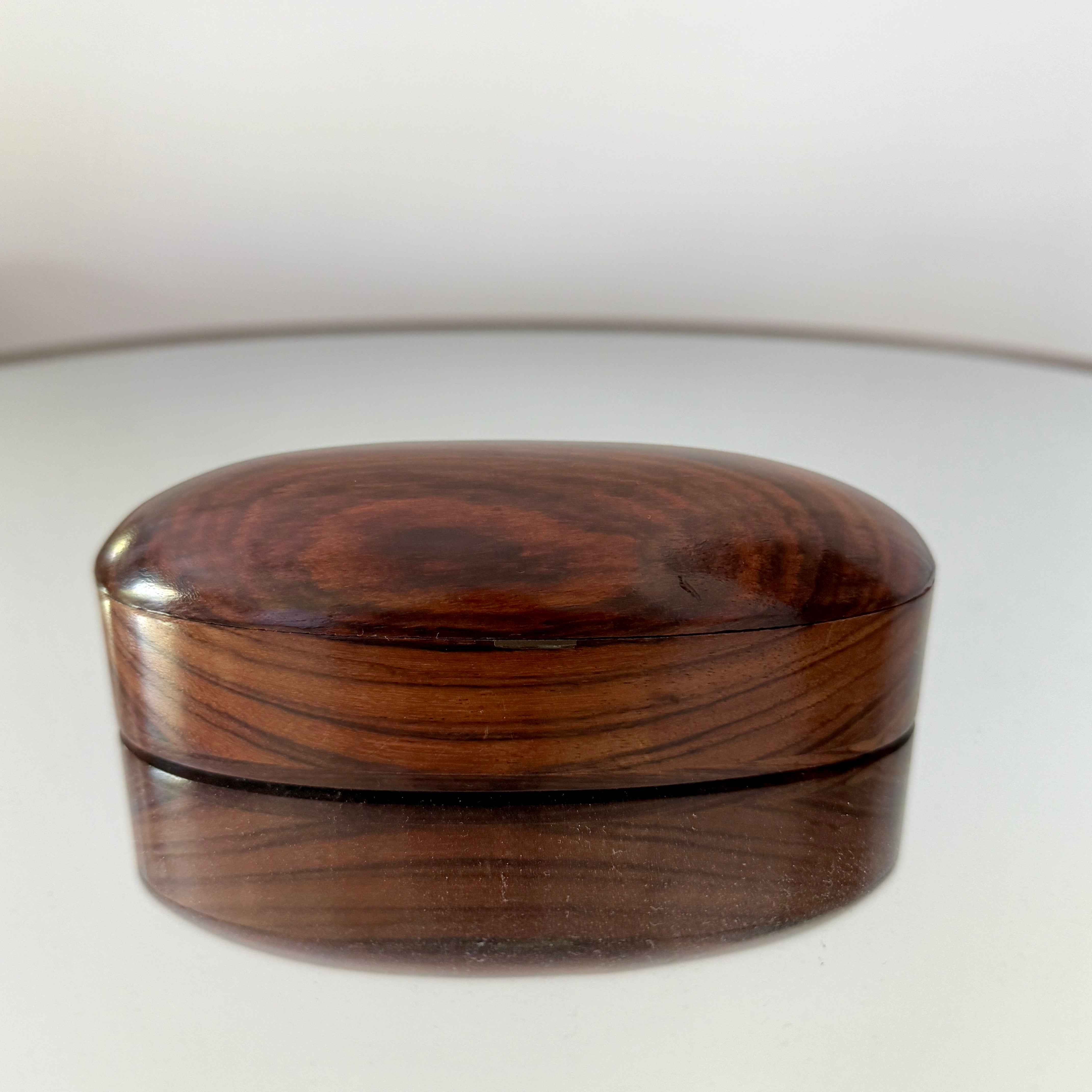 British Rosewood Minimalist Trinket Box For Sale