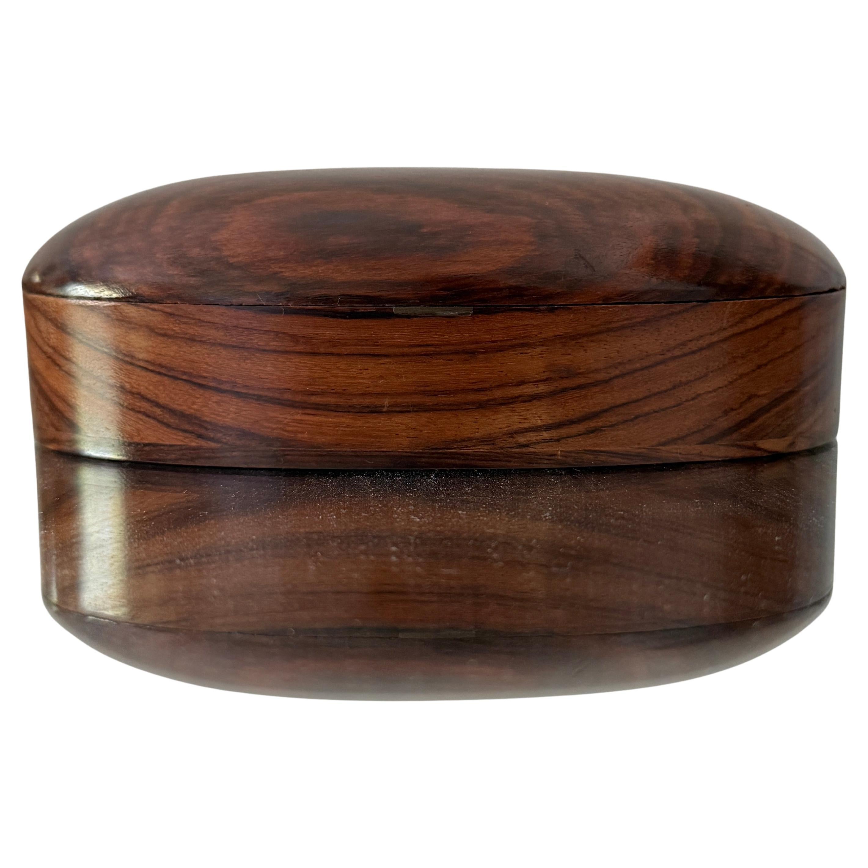 Rosewood Minimalist Trinket Box For Sale