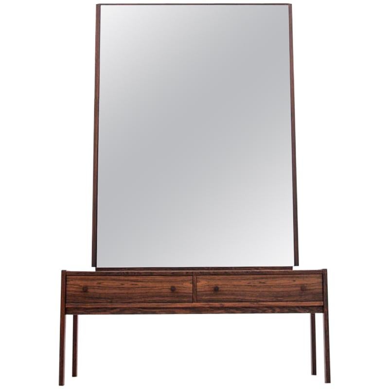 Rosewood Mirrored Dressing Table, Danish Design, 1960s