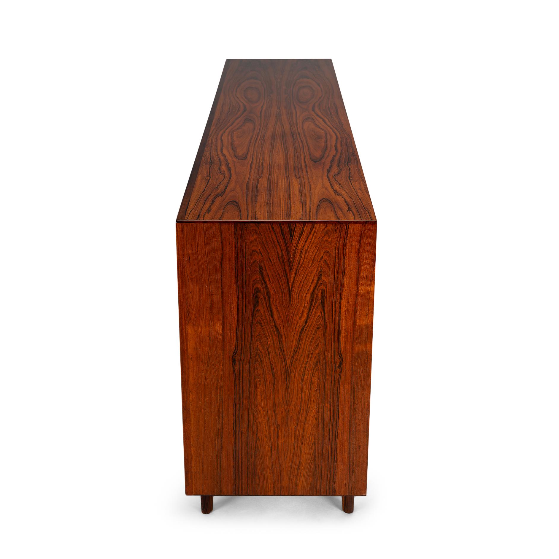 Veneer Rosewood Model 38 Sideboard by Henri Rosengren Hansen for Brande Møbler, 1950s