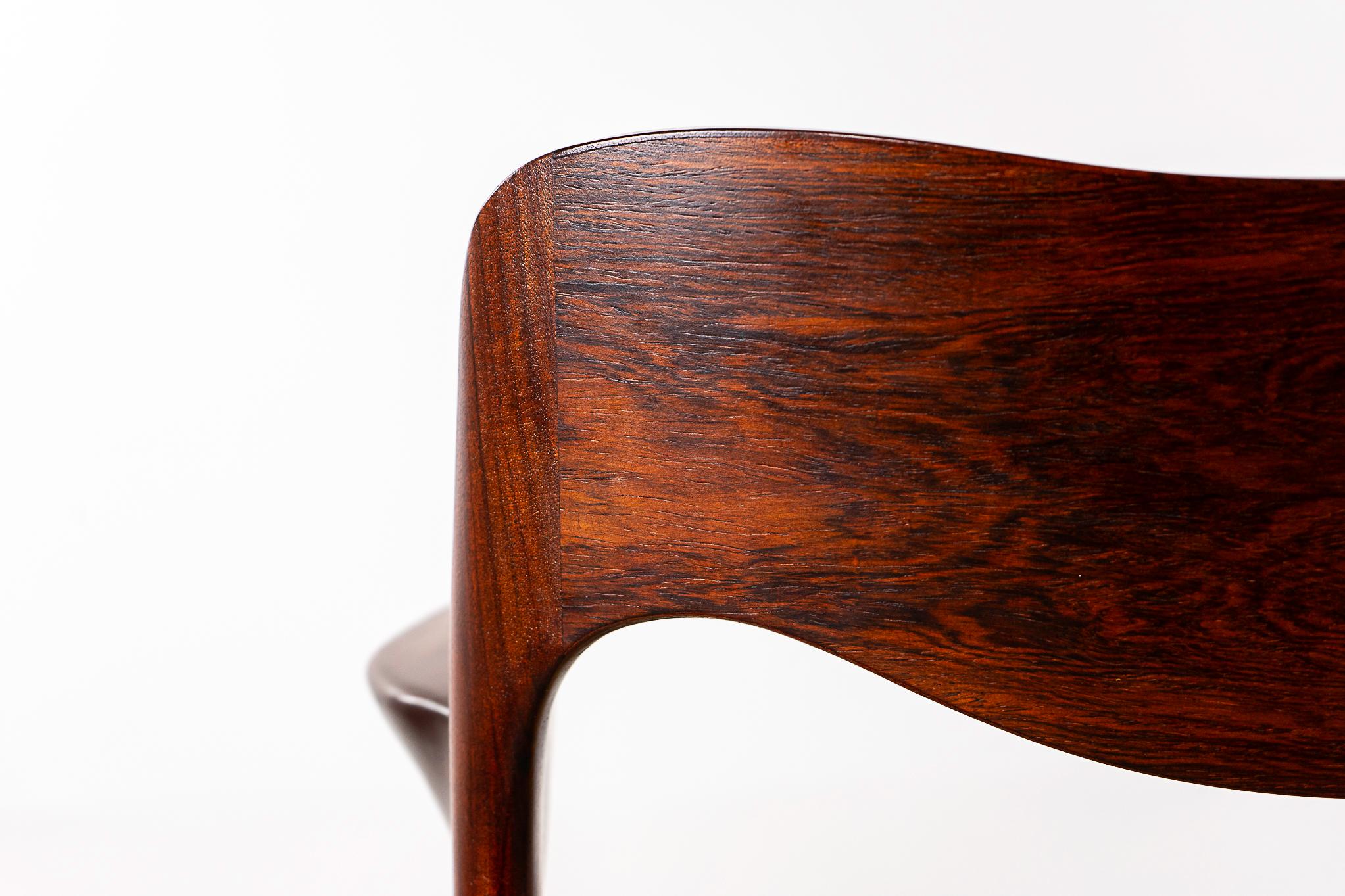 Rosewood Model 55 Armchair by Niels Otto Moller For Sale 2