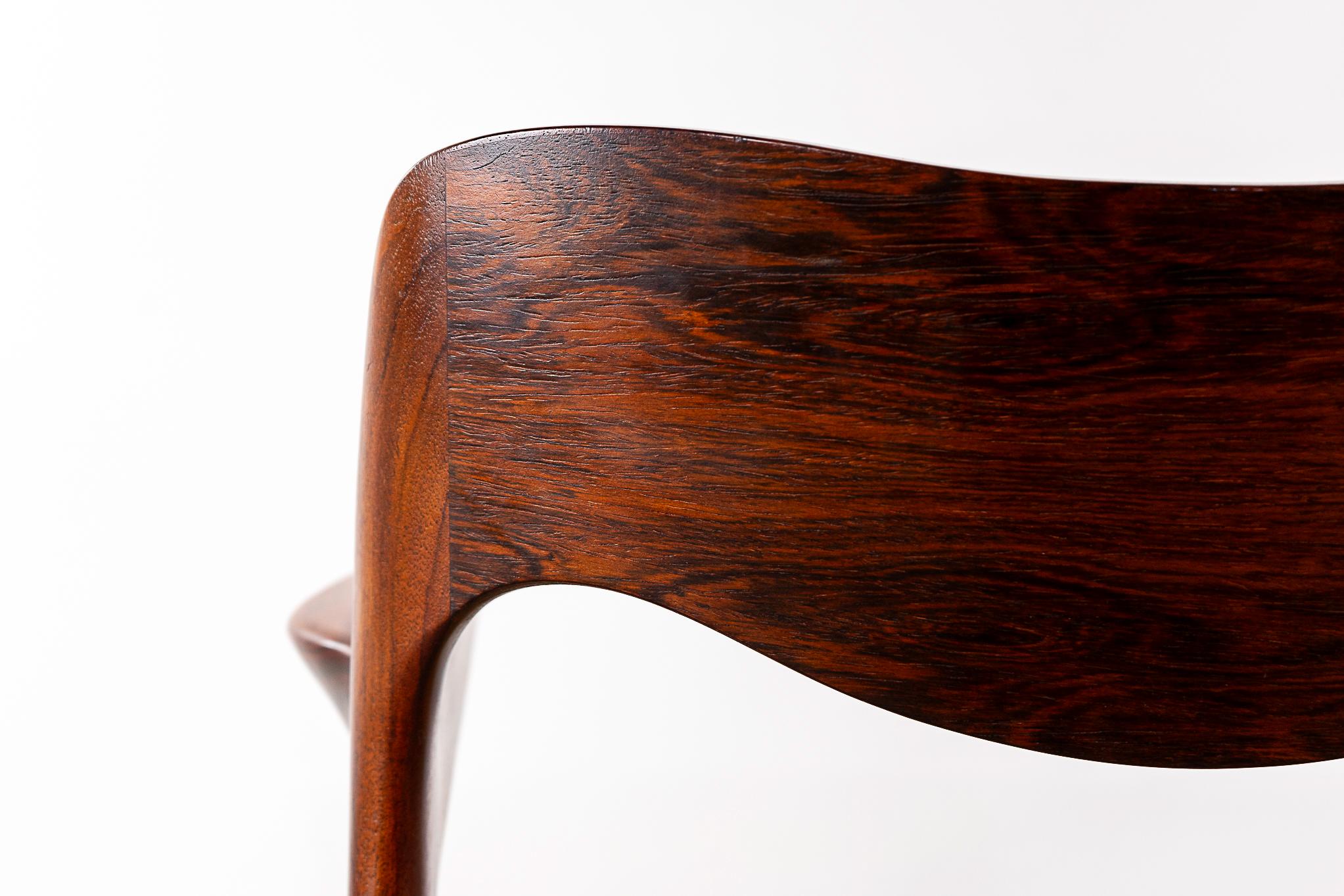 Rosewood Model 55 Armchair by Niels Otto Moller 3