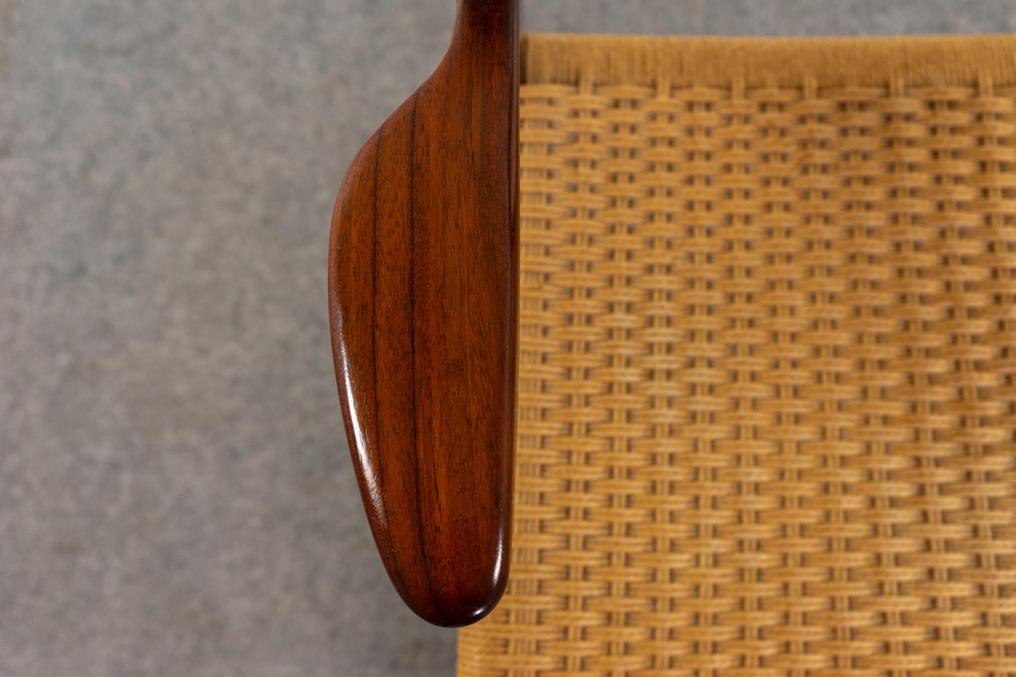 Sillón Rosewood Model 55 de Niels Otto Moller Tejido a mano en venta