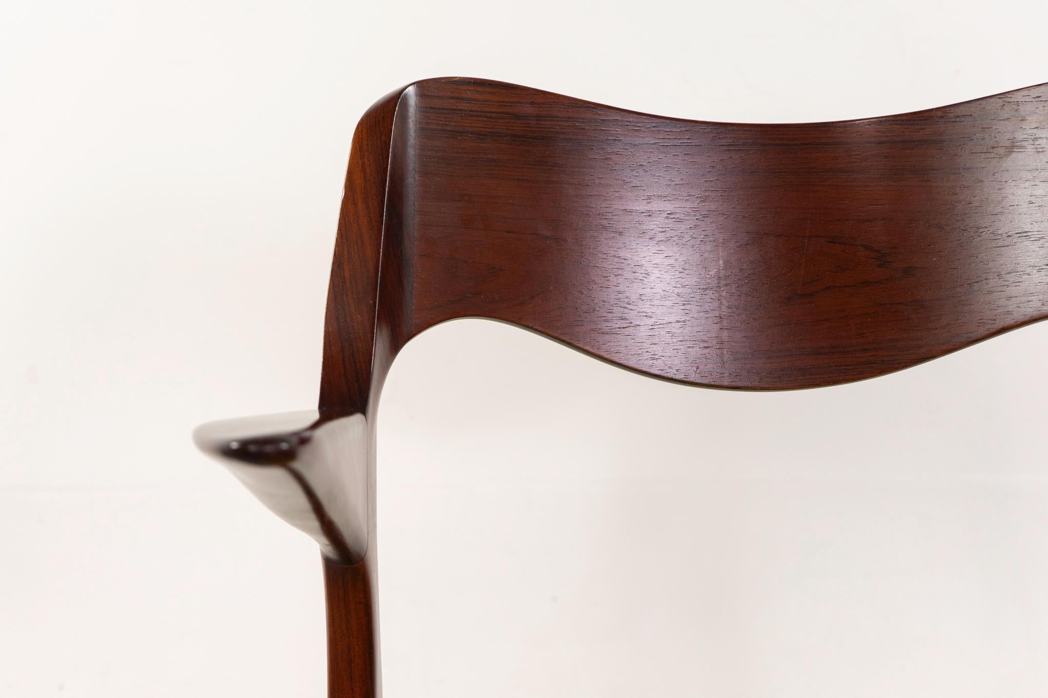 Sillón Rosewood Model 55 de Niels Otto Moller Tejido a mano en venta