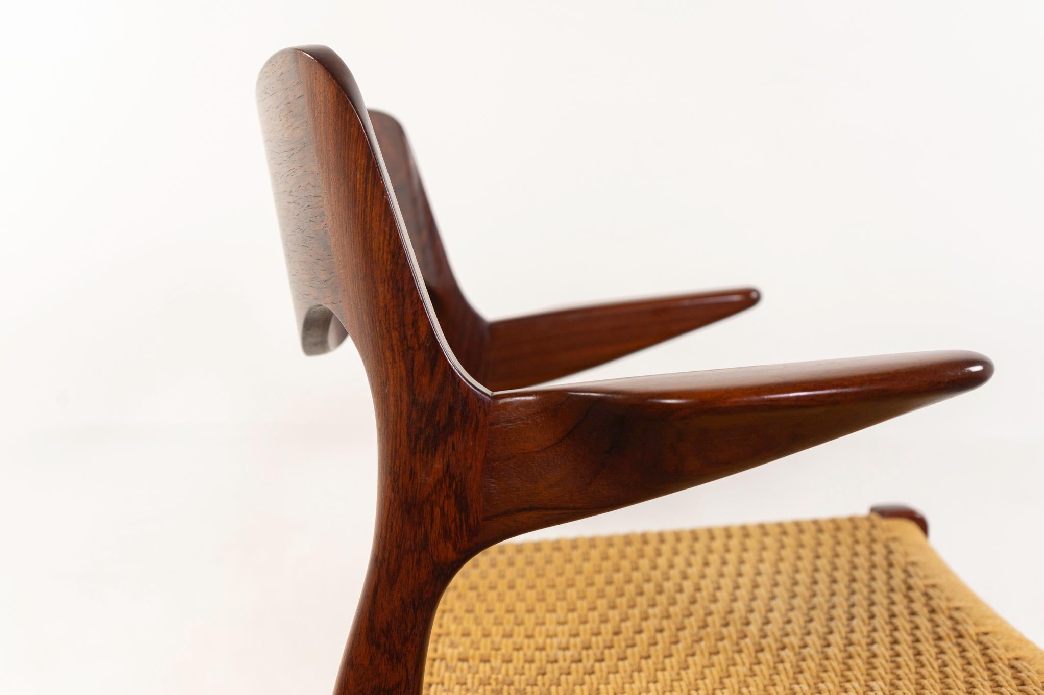 Sillón Rosewood Model 55 de Niels Otto Moller en Bueno estado para la venta en VANCOUVER, CA