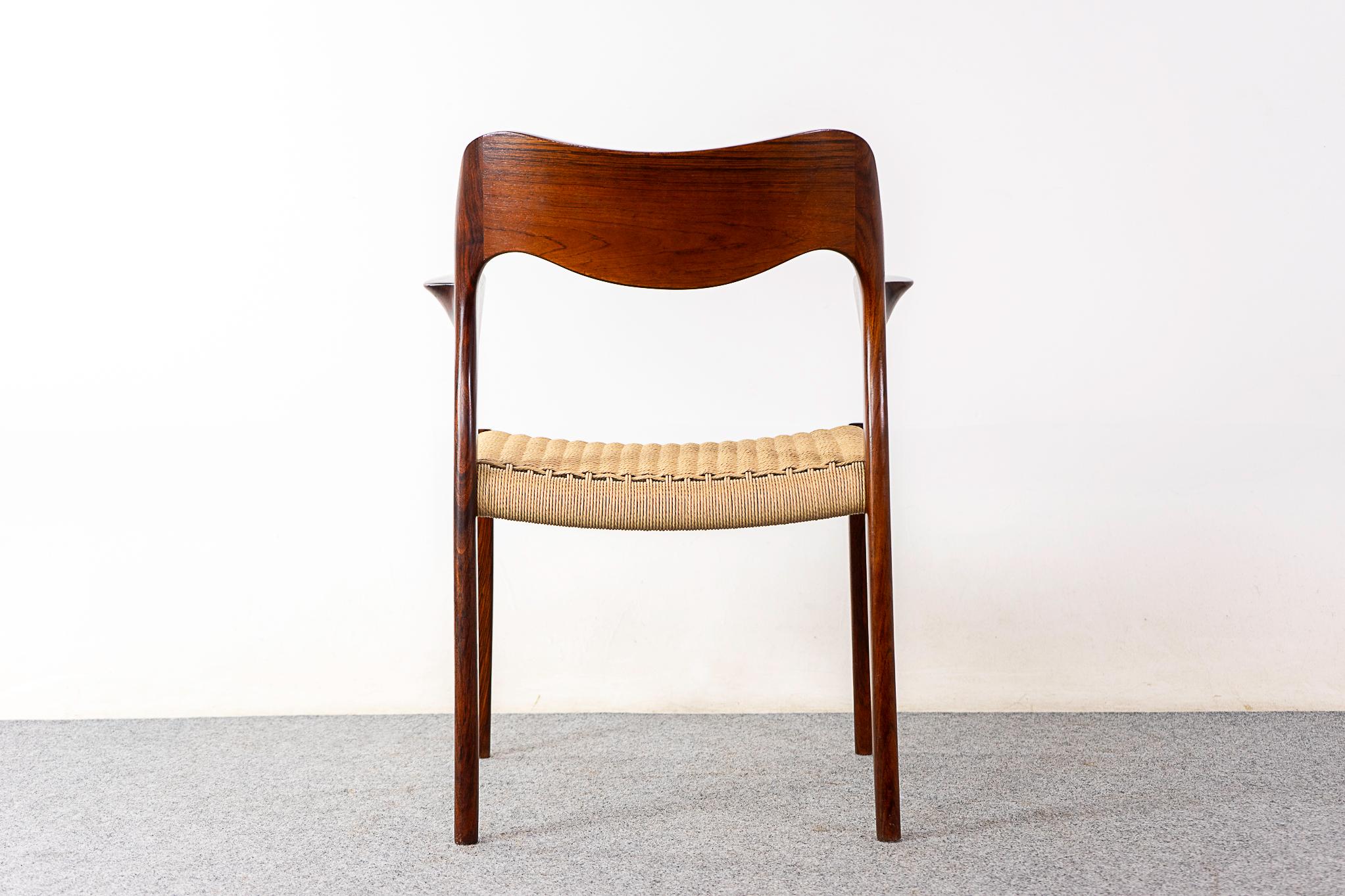 Rosewood Model 55 Armchair by Niels Otto Moller 1