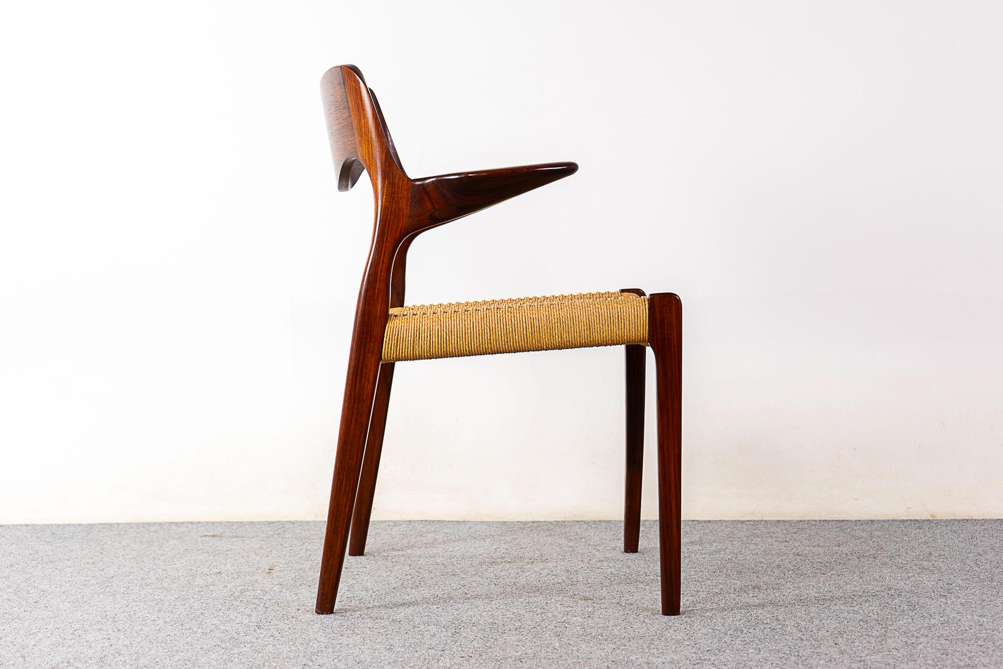 Rosewood Model 55 Armchair by Niels Otto Moller For Sale 1