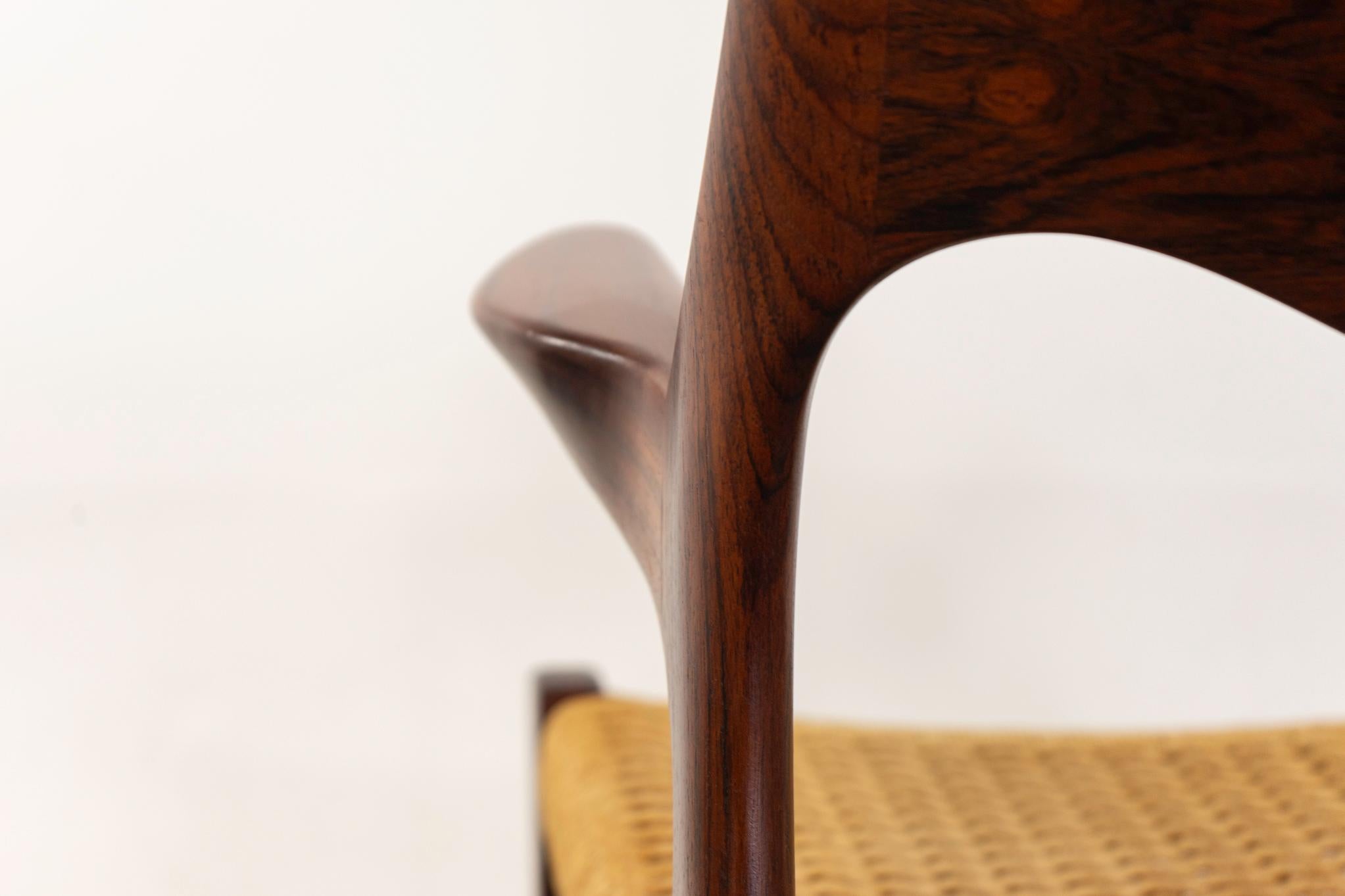 Sillón Rosewood Model 55 de Niels Otto Moller en venta 1