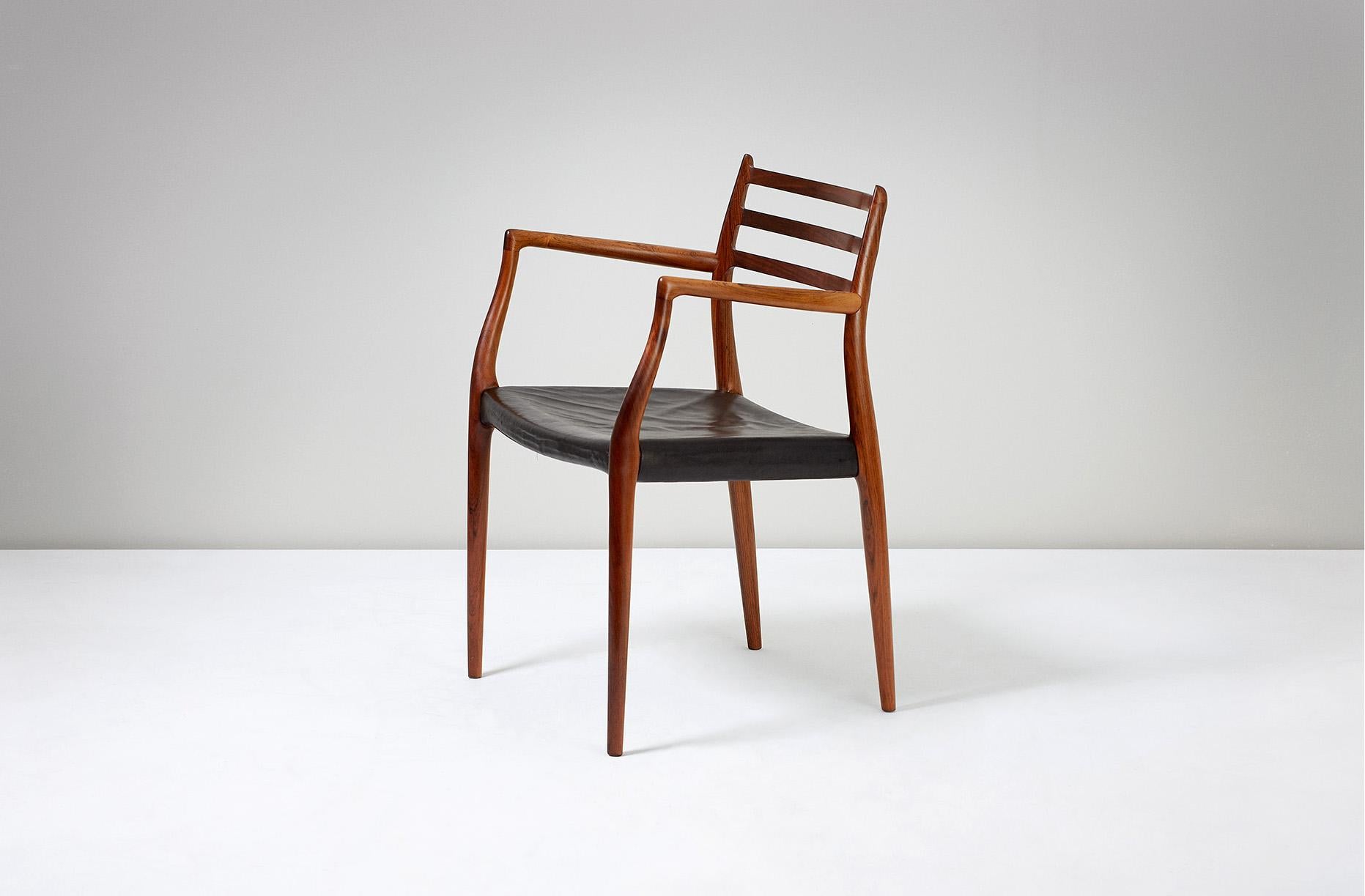 Rosewood Model 62 Armchair by Niels Møller, 1962 In Good Condition In London, GB