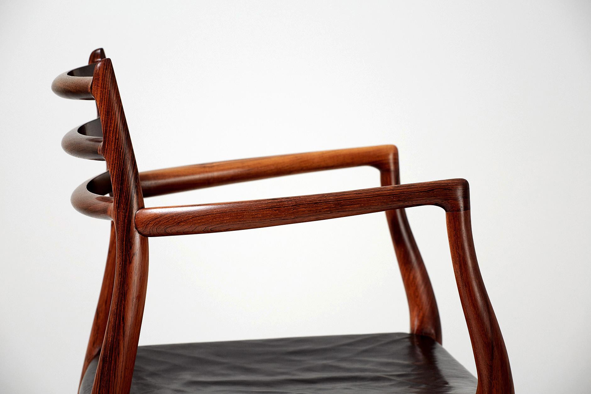 Rosewood Model 62 Armchair by Niels Møller, 1962 1