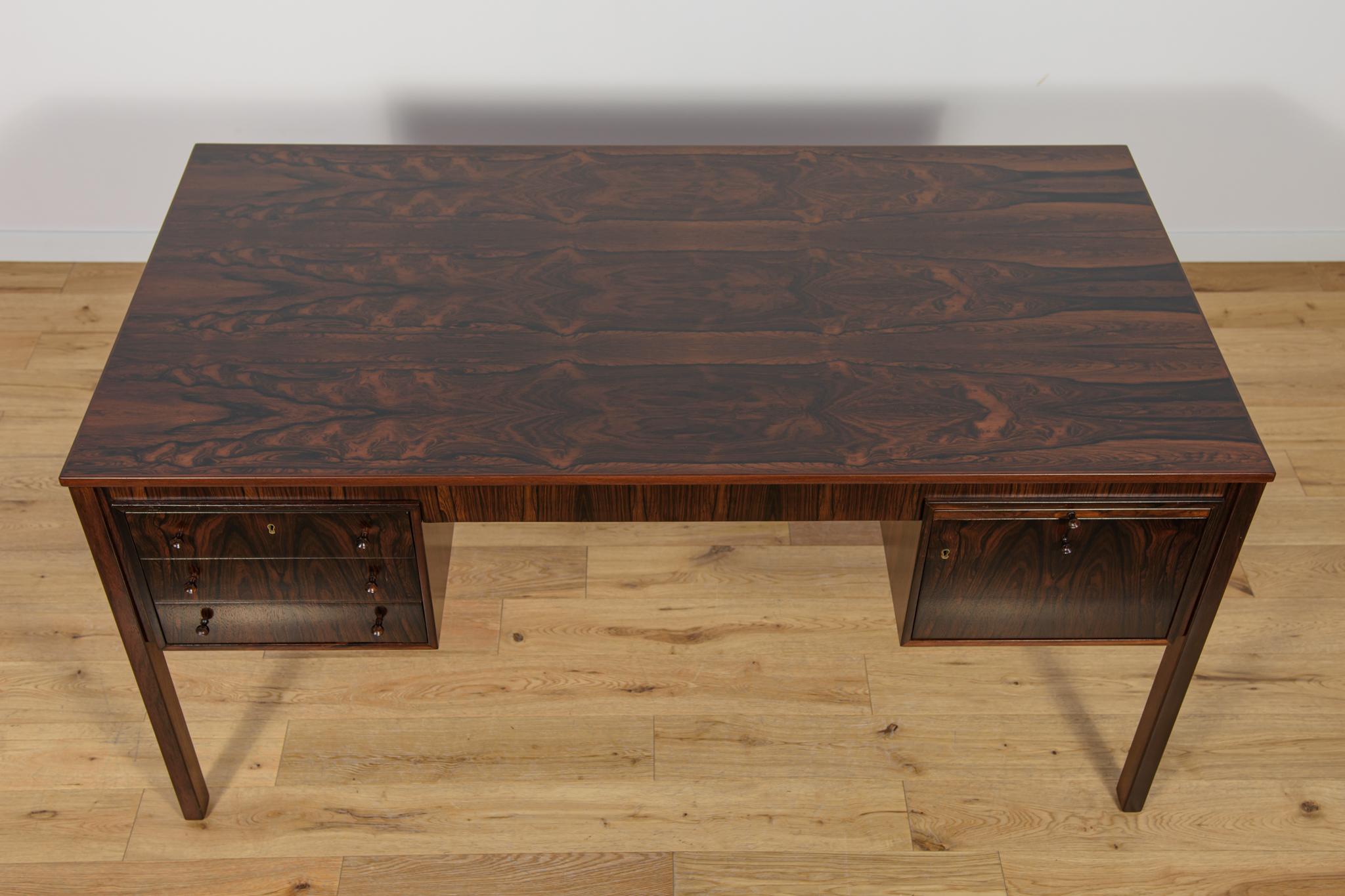Swedish Rosewood Model Exklusiv Desk by Erik Wortz for Ikea, Sweden, 1960s