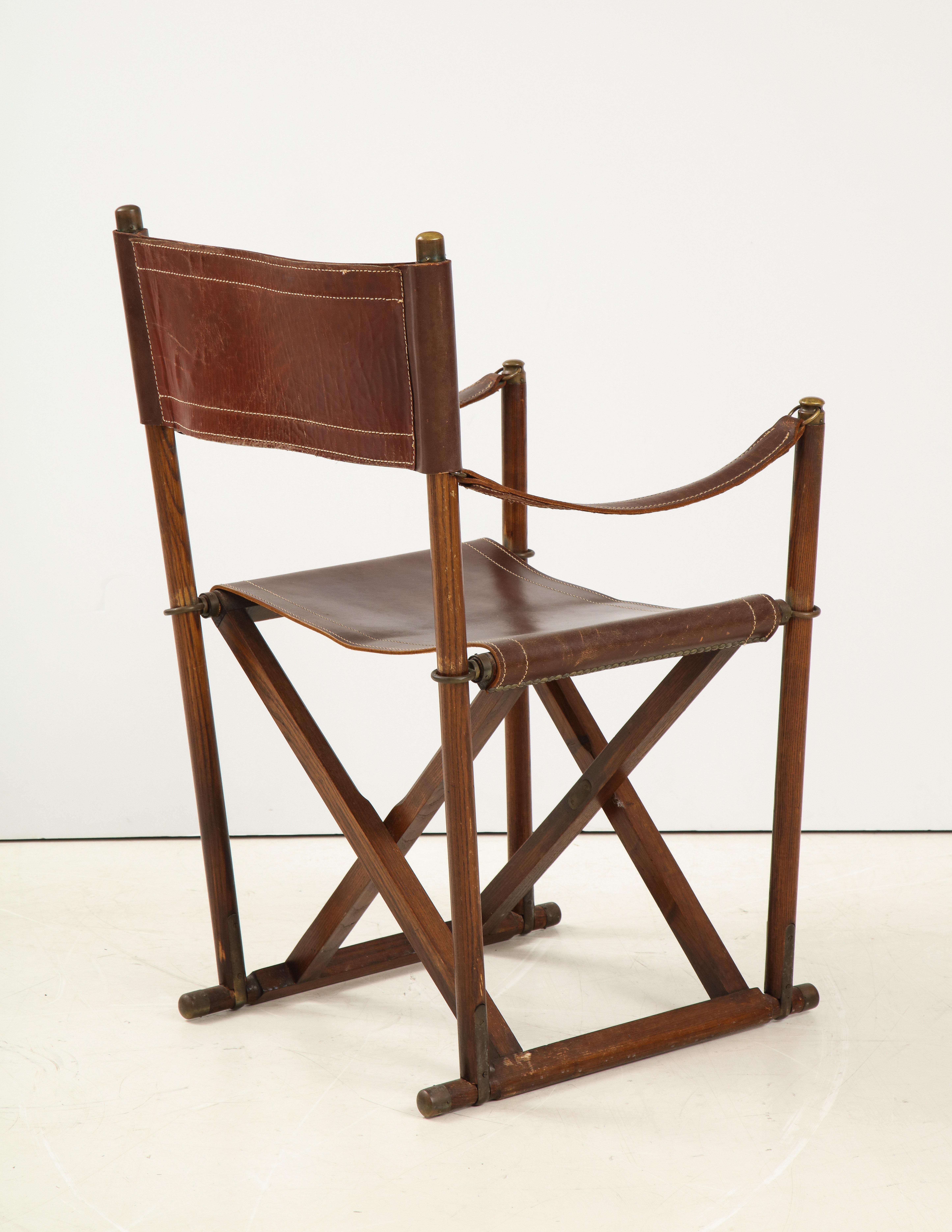 Teak Mogens Koch MK-16 Safari Chair For Sale 2