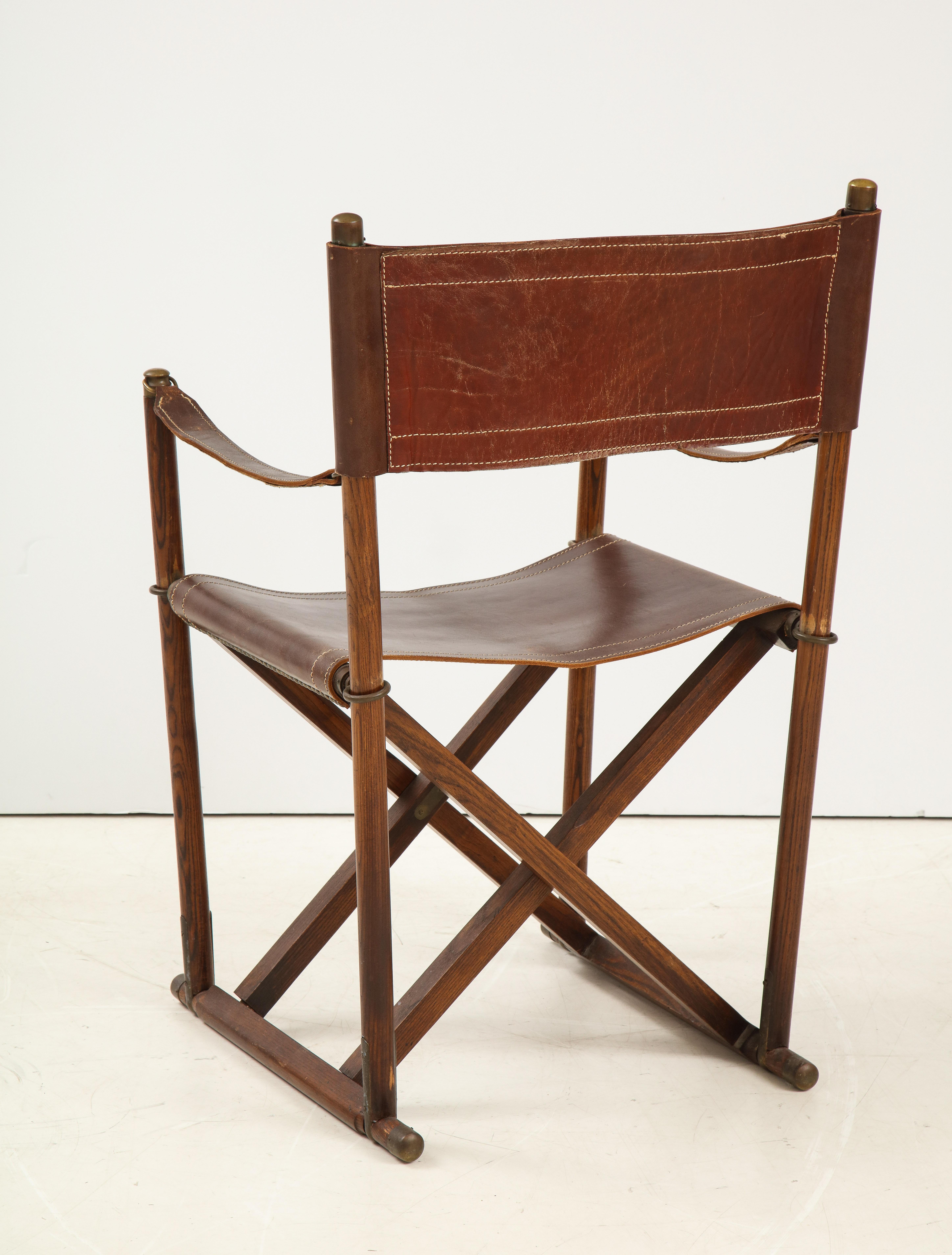 Danish Teak Mogens Koch MK-16 Safari Chair For Sale