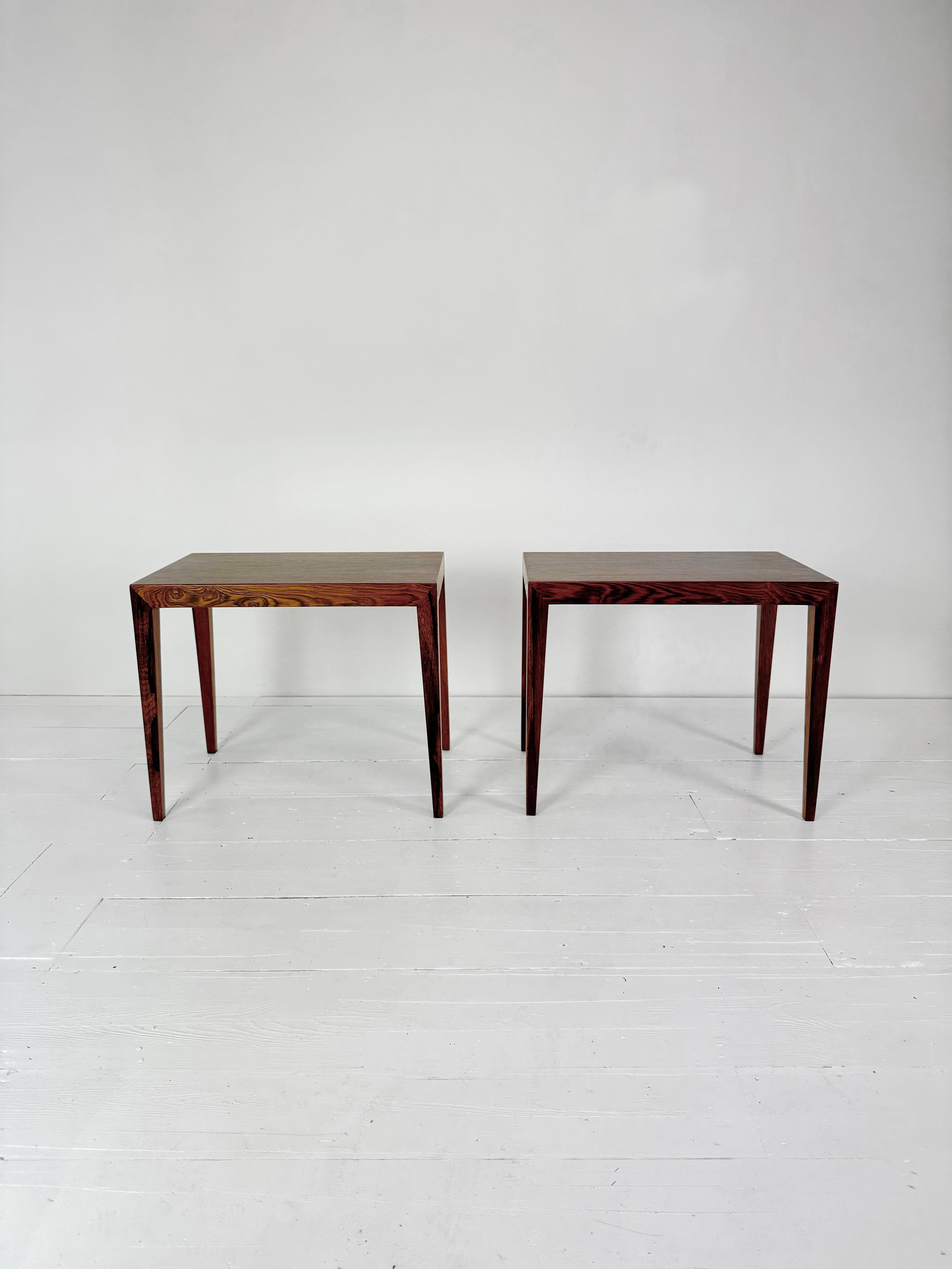 Brazilian Rosewood Nesting Table Set by Severin Hansen for c.1960's For Sale 1