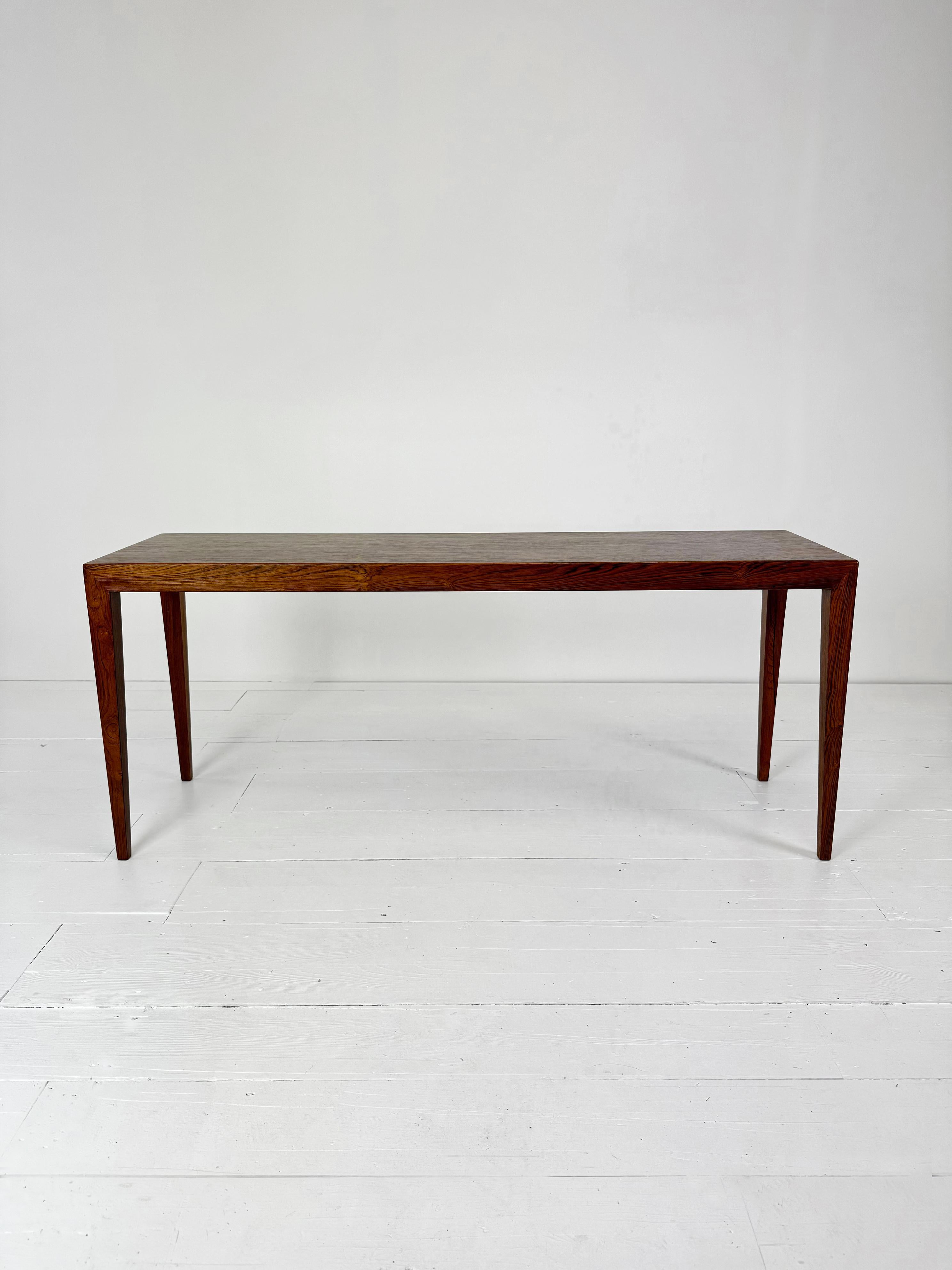 Mid-Century Modern Rosewood Nesting Table Set by Severin Hansen for Haslev c.1960's For Sale