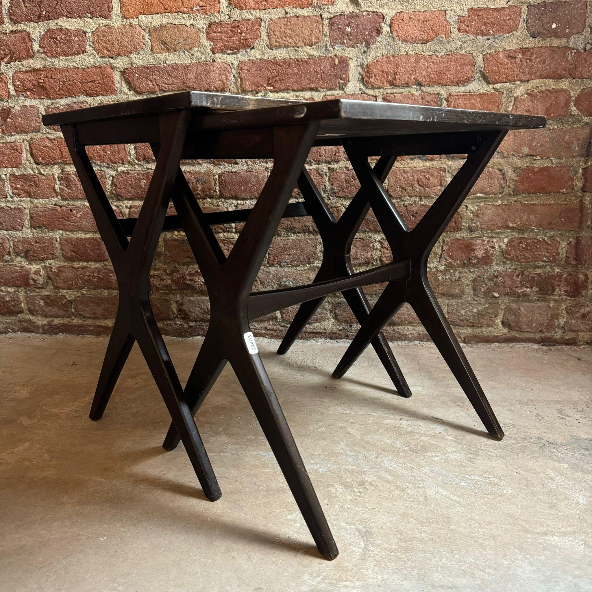 Danois Tables gigognes en bois de rose, Danemark 1960 en vente