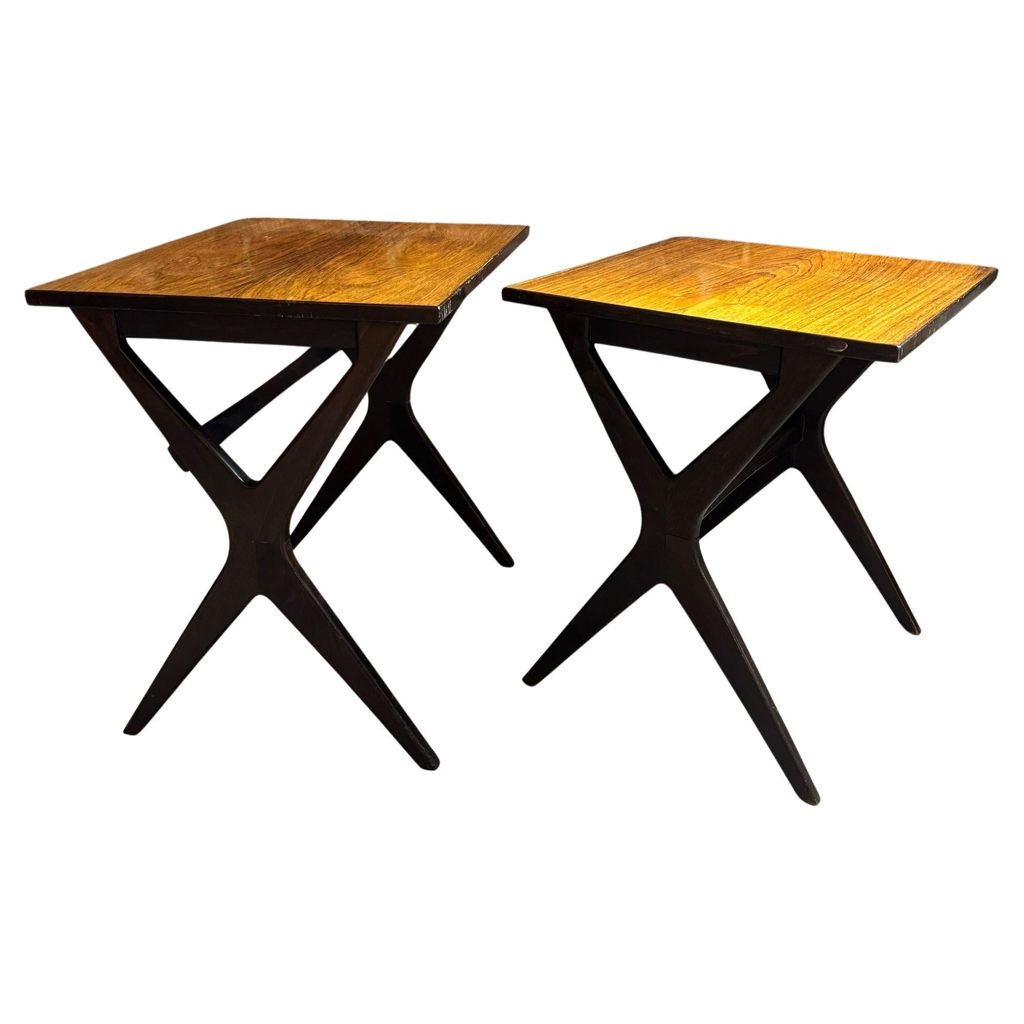 Rosewood nesting tables, Denmark 1960