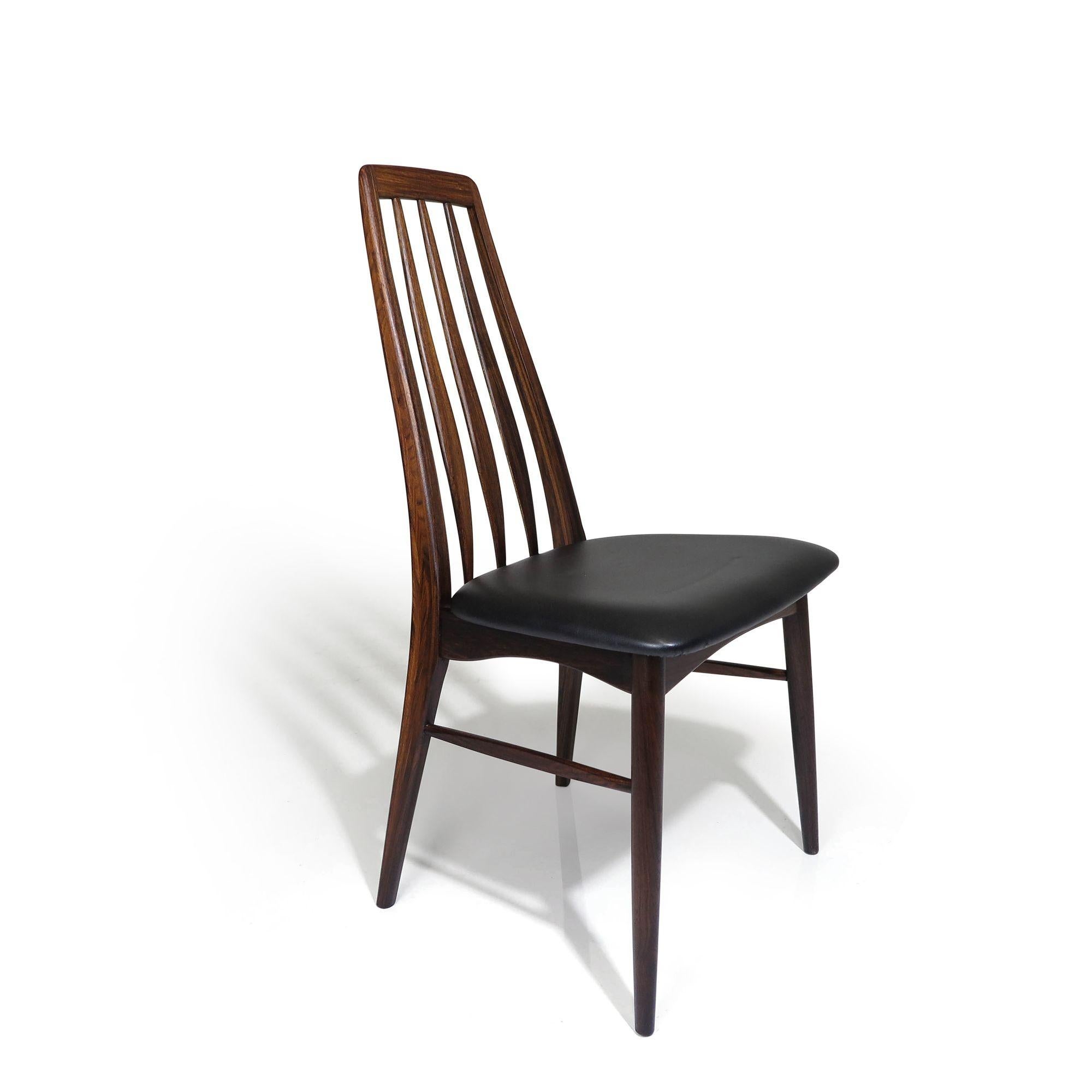 Danish Rosewood Niels Koefoed Eva Dining Chairs For Sale