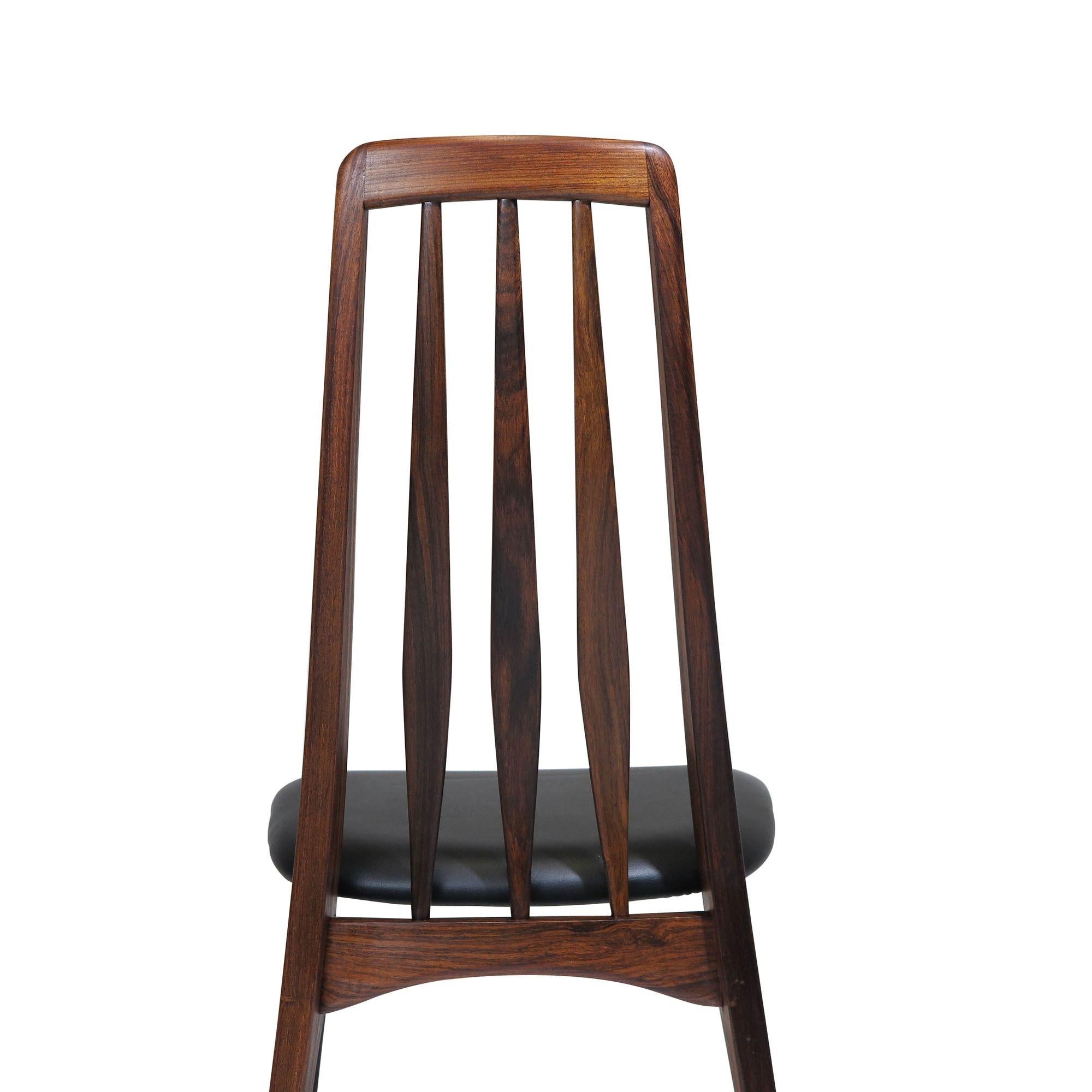 Rosewood Niels Koefoed Eva Dining Chairs For Sale 2