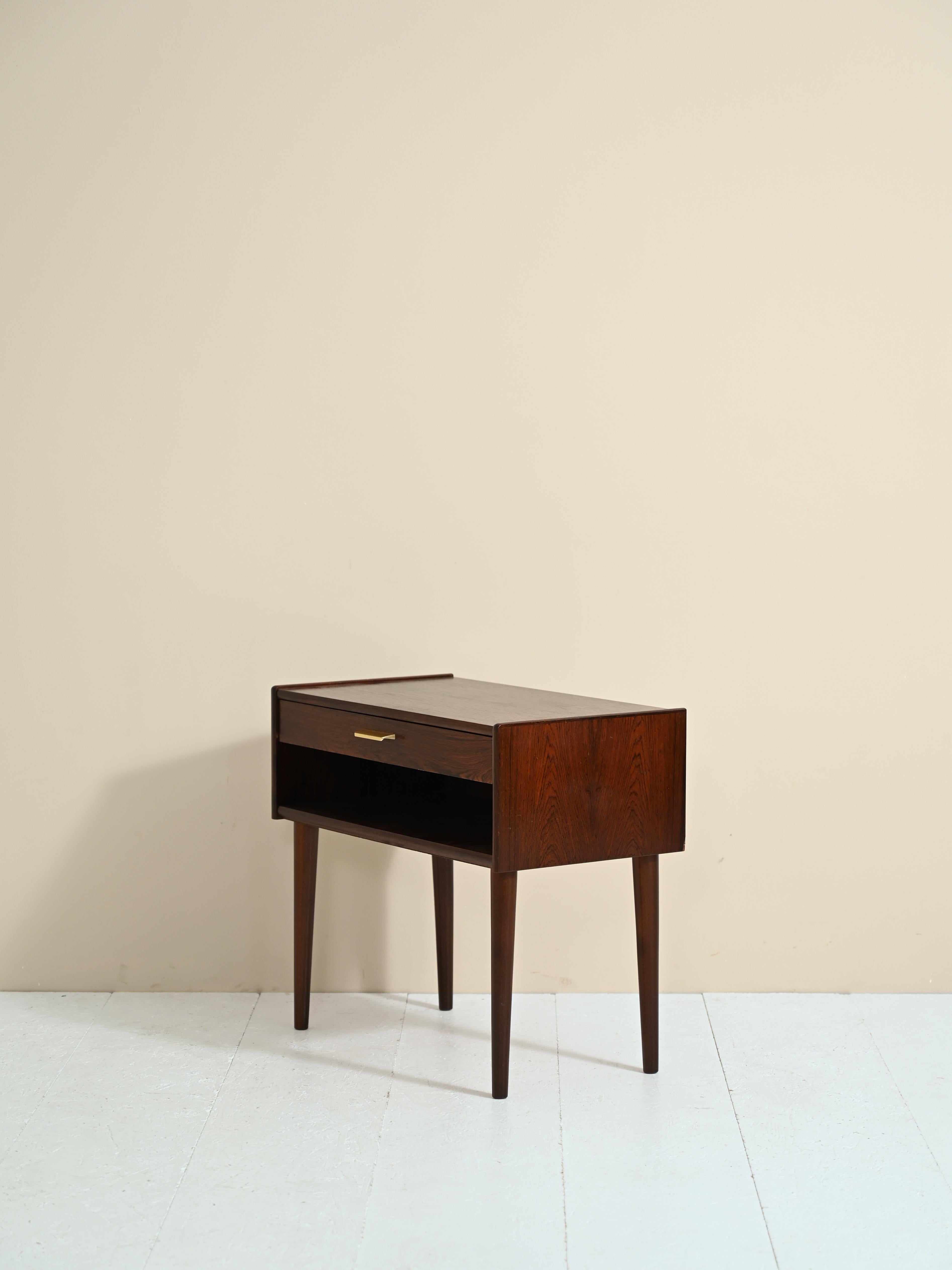 Rosewood Nightstand Signed AB Carlström & Co 3