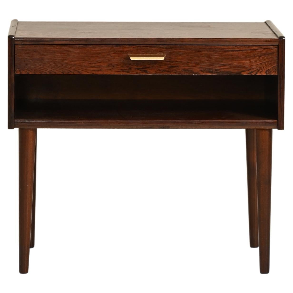 Rosewood Nightstand Signed AB Carlström & Co