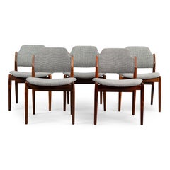 Rosewood No. 62 Dining Chairs by Arne Vodder for Sibast, 1950s, Set of 5