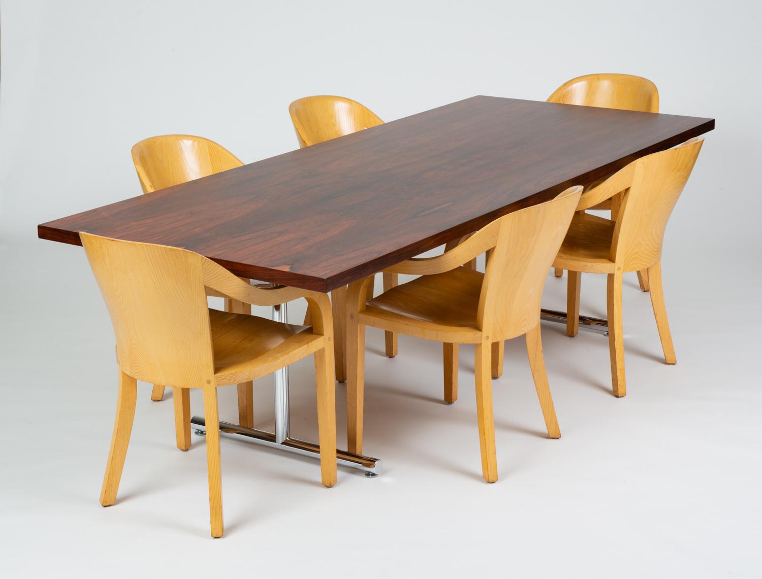 Rosewood Omega Desk-Dining Table by Hans Eichenberger for Hausmann and Hausmann 5