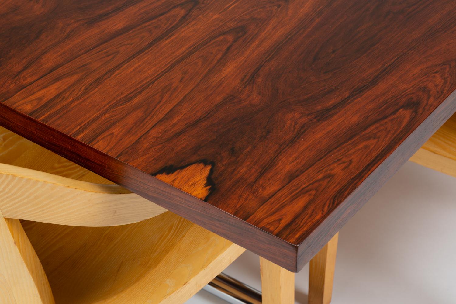 Rosewood Omega Desk-Dining Table by Hans Eichenberger for Hausmann and Hausmann 7