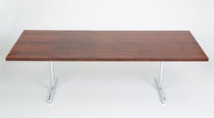 Table de bureau-salle à manger Omega en bois de rose de Hans Eichenberger pour Hausmann et Hausmann