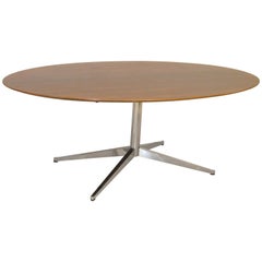 Rosewood Oval Dining Table or Conference Table by Florence Knoll