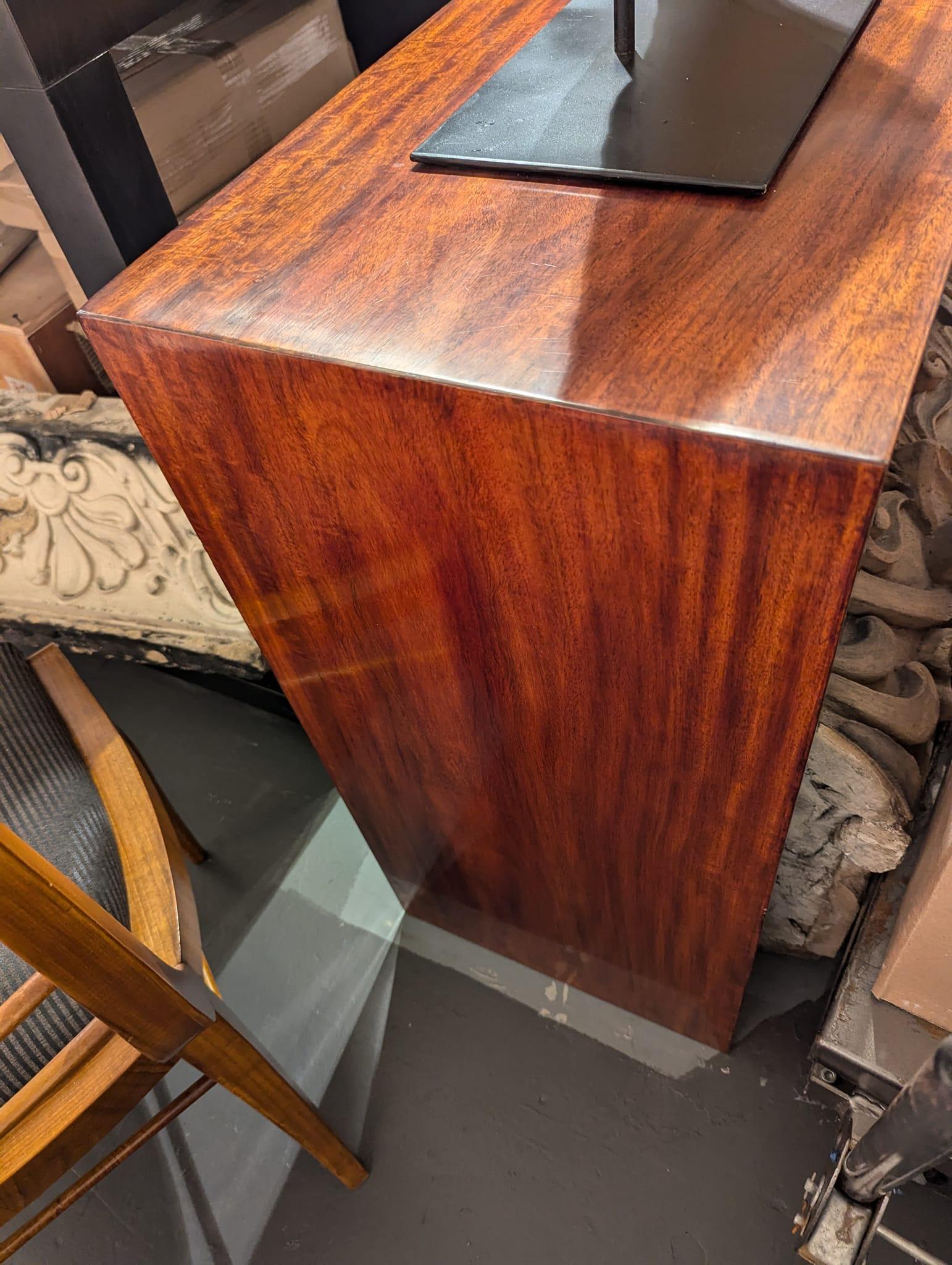 Rosewood Parsons-Style Console Table In Good Condition In Miami, FL