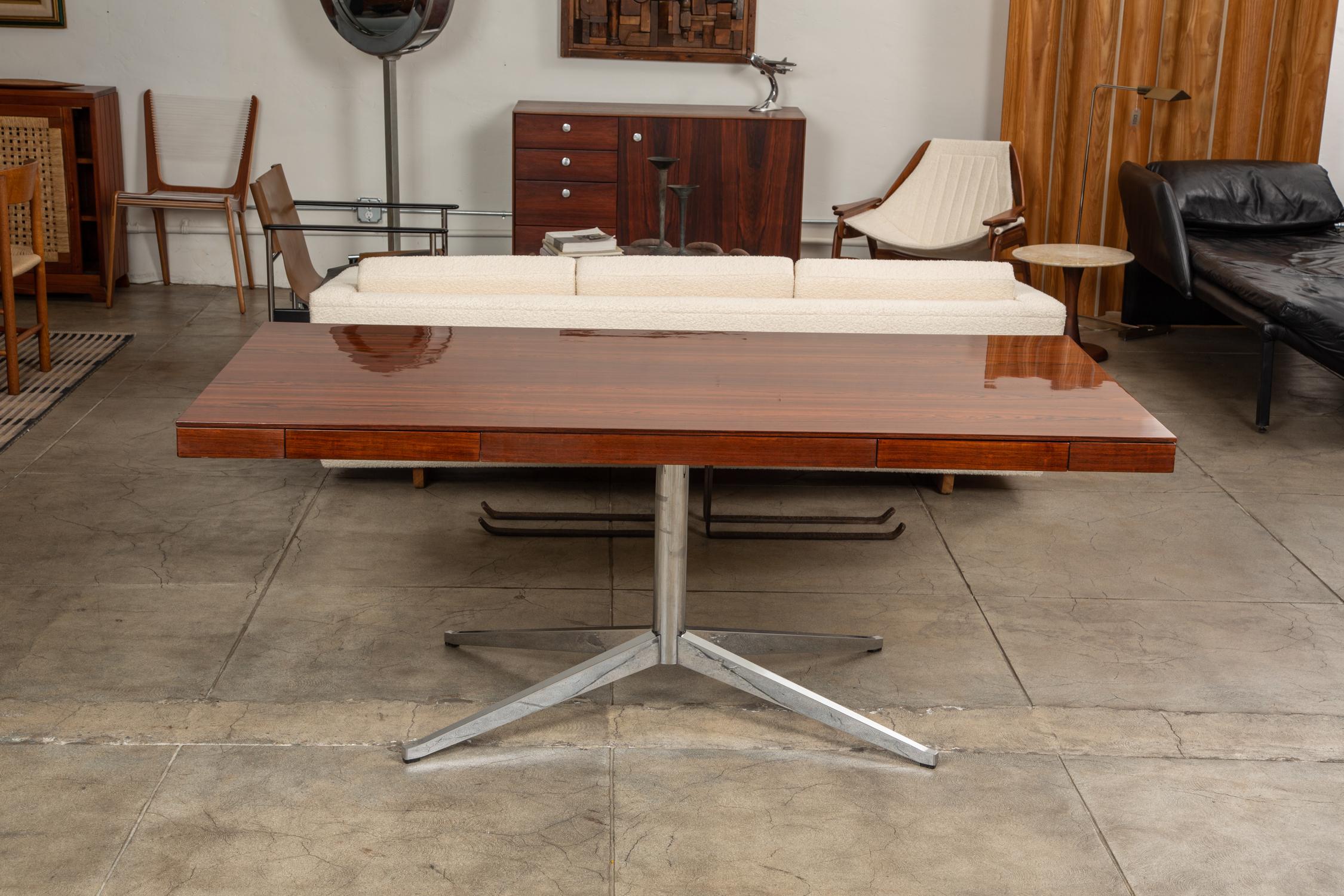 Rosewood Partners Desk by Florence Knoll at 1stDibs