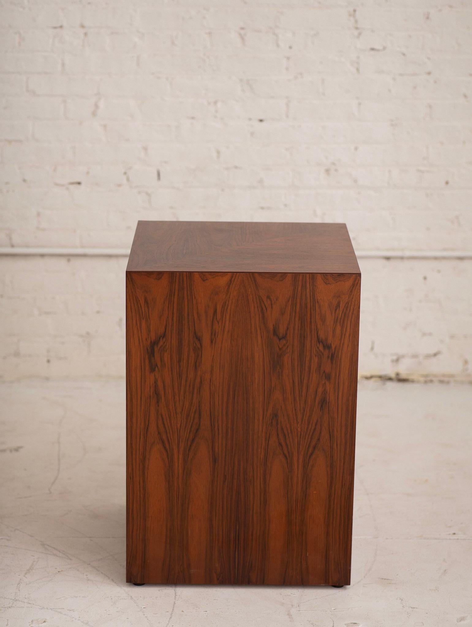 Mid-Century Modern Rosewood Pedestal by Intex Habitat International Attributed to Paul Mayen