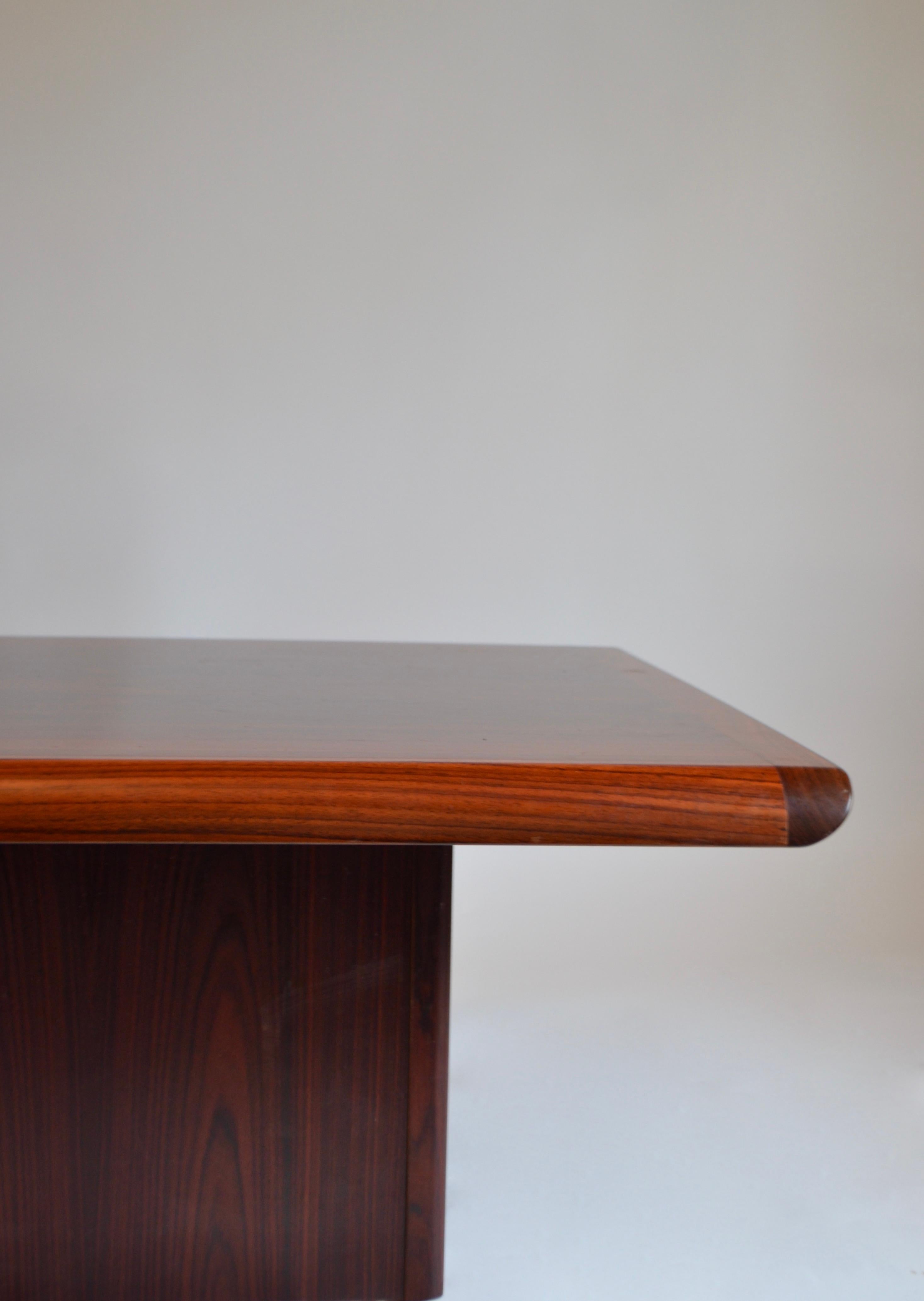 Rosewood Pedestal Coffee Table by Vejle Stole and Møbelfabrik, Danish, 1960s 1